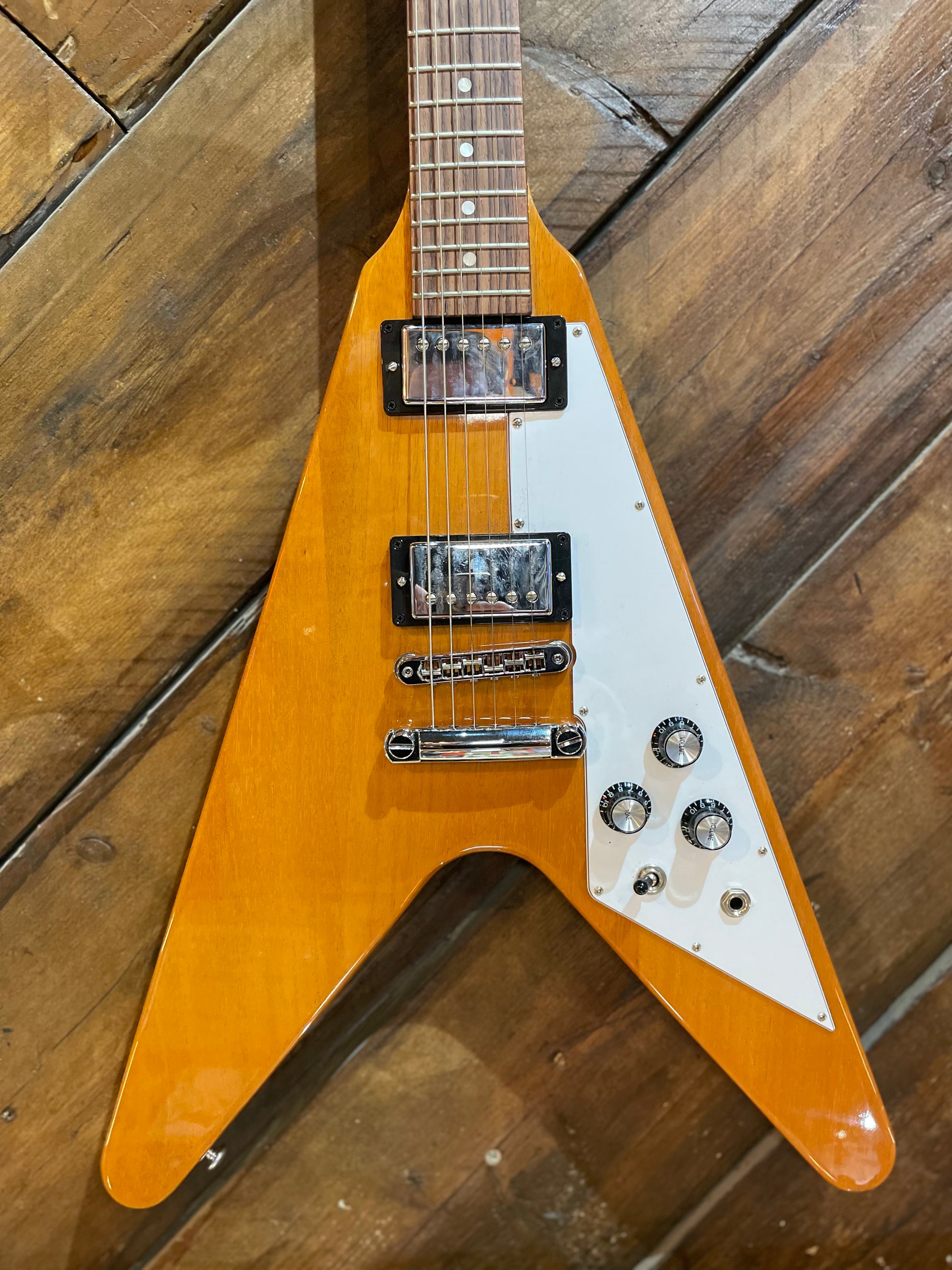 S/H 2019 Gibson USA Flying V, Antique Natural