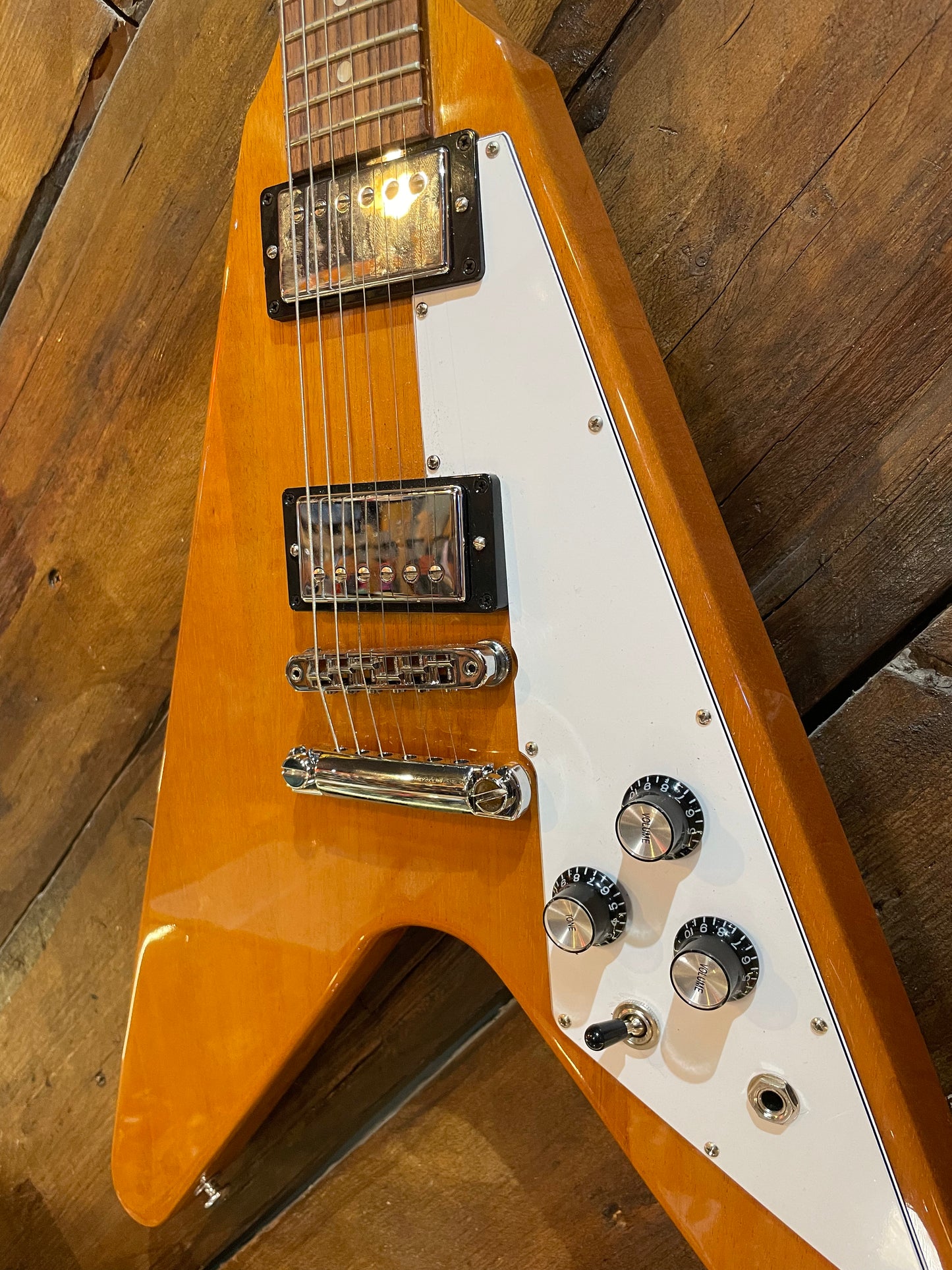 S/H 2019 Gibson USA Flying V, Antique Natural