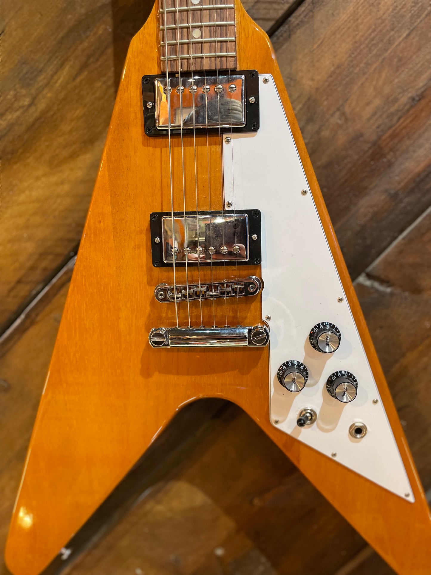 S/H 2019 Gibson USA Flying V, Antique Natural