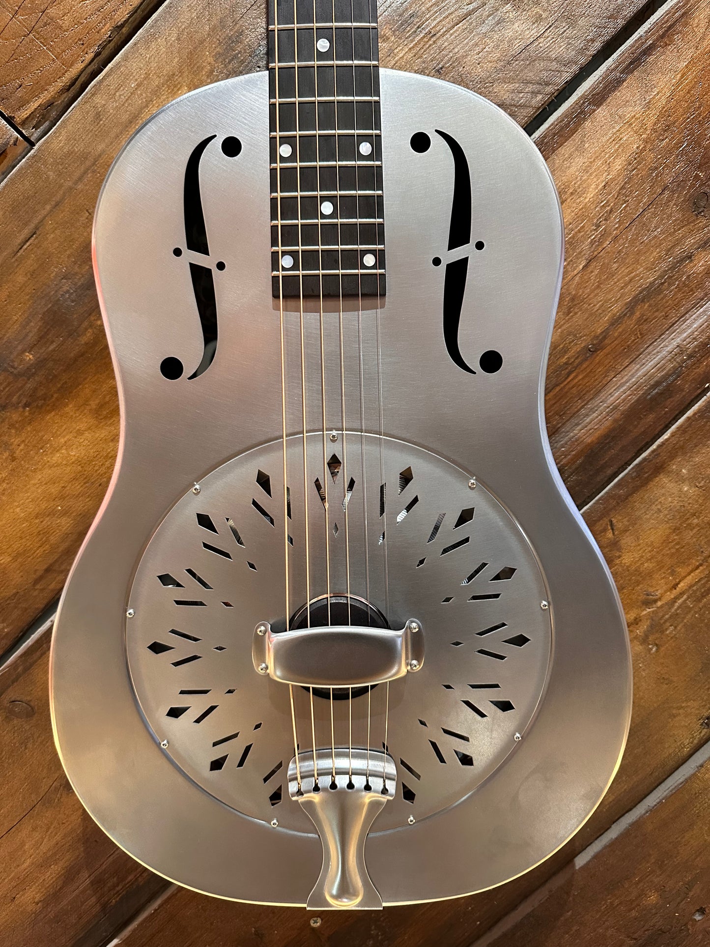 National RAW Series 12 Fret Single Cone Resonator, Steel NEW