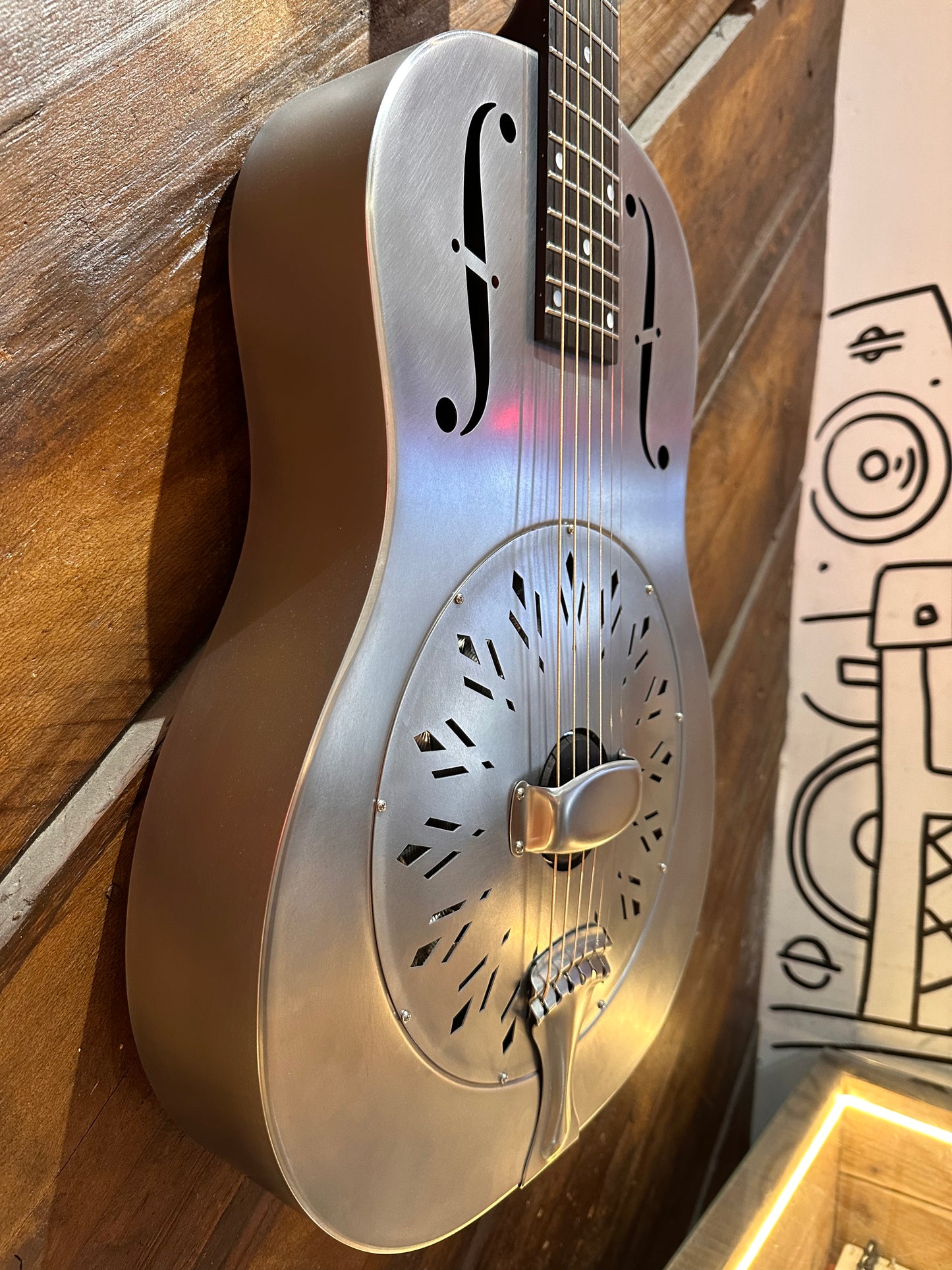 National RAW Series 12 Fret Single Cone Resonator, Steel NEW