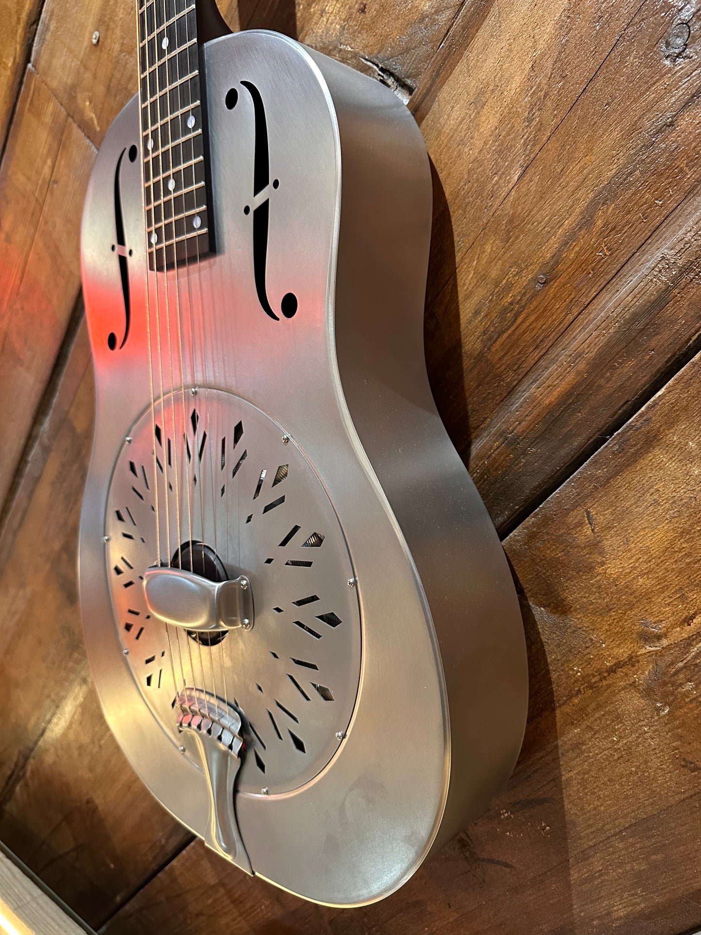 National RAW Series 12 Fret Single Cone Resonator, Steel NEW