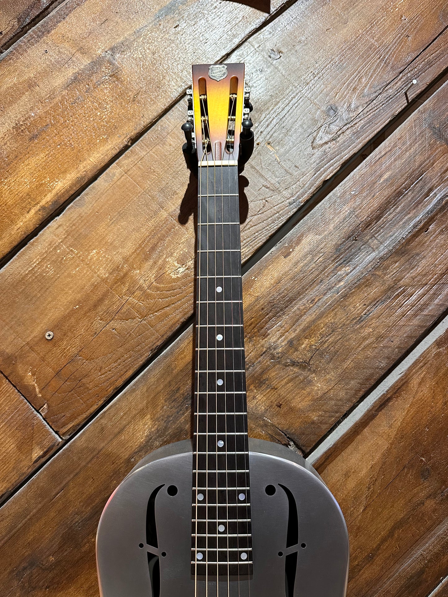 National RAW Series 12 Fret Single Cone Resonator, Steel NEW