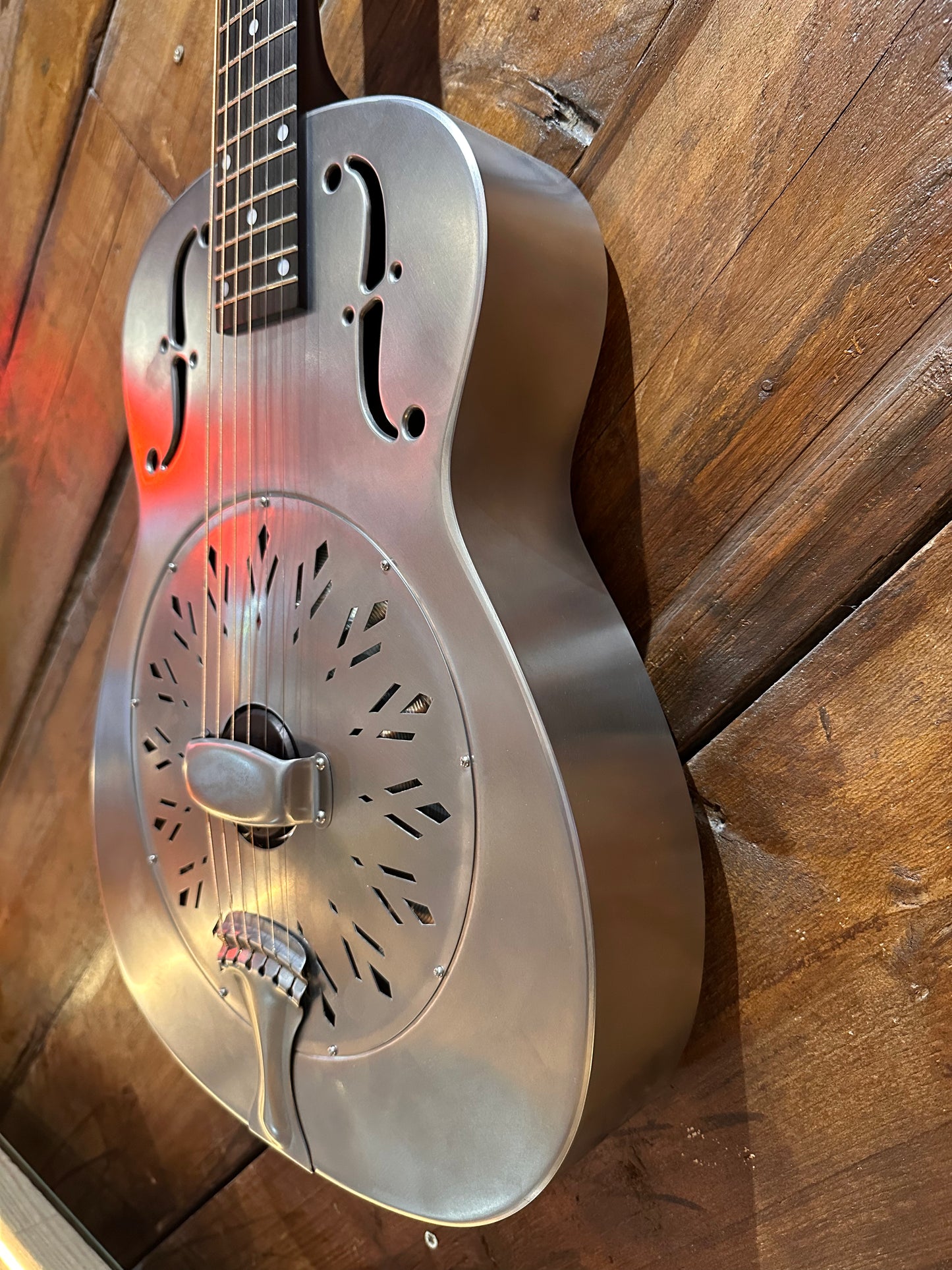 National RAW Series 14 Fret Single Cone Resonator, Steel NEW