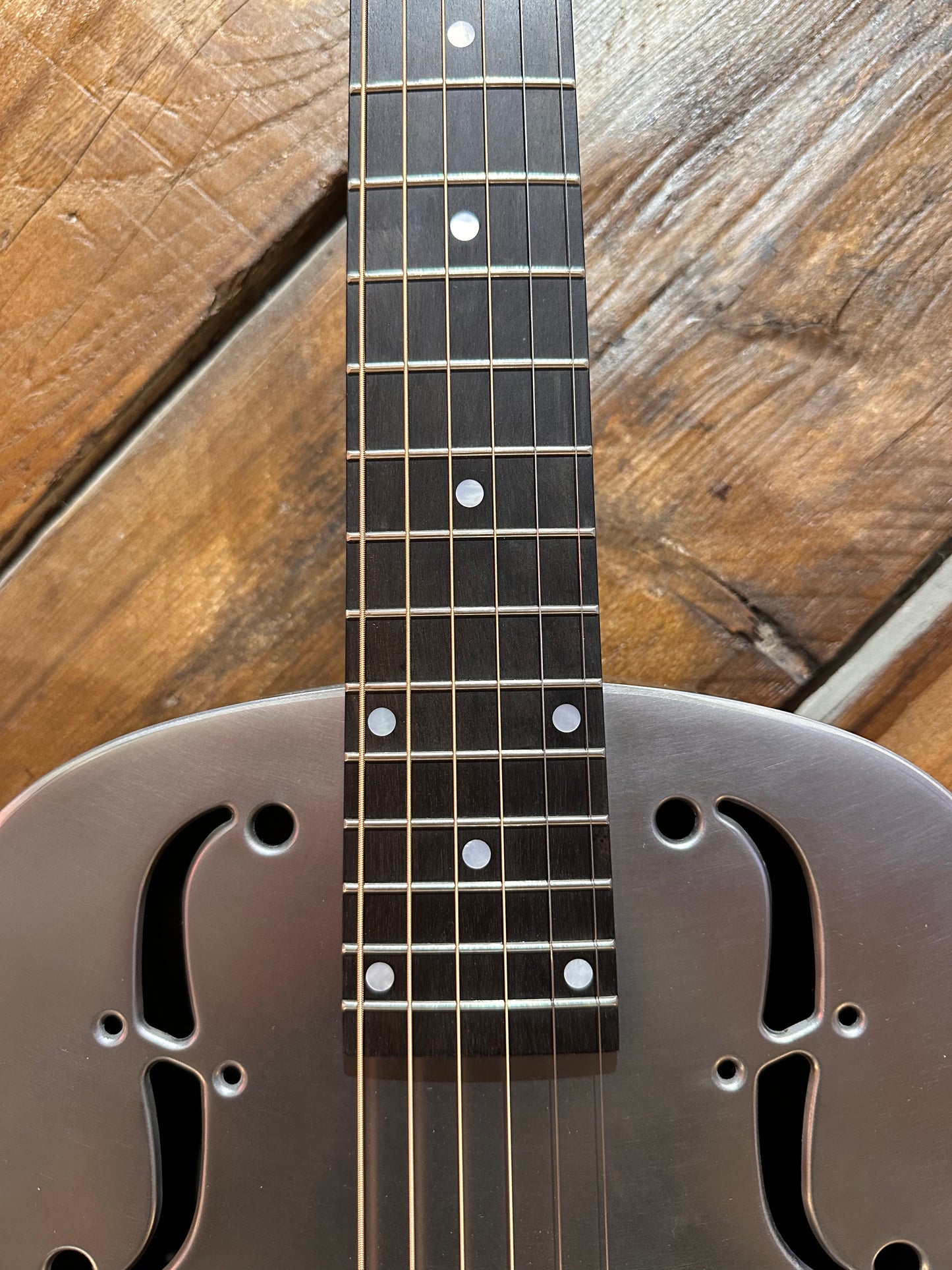 National RAW Series 14 Fret Single Cone Resonator, Steel NEW