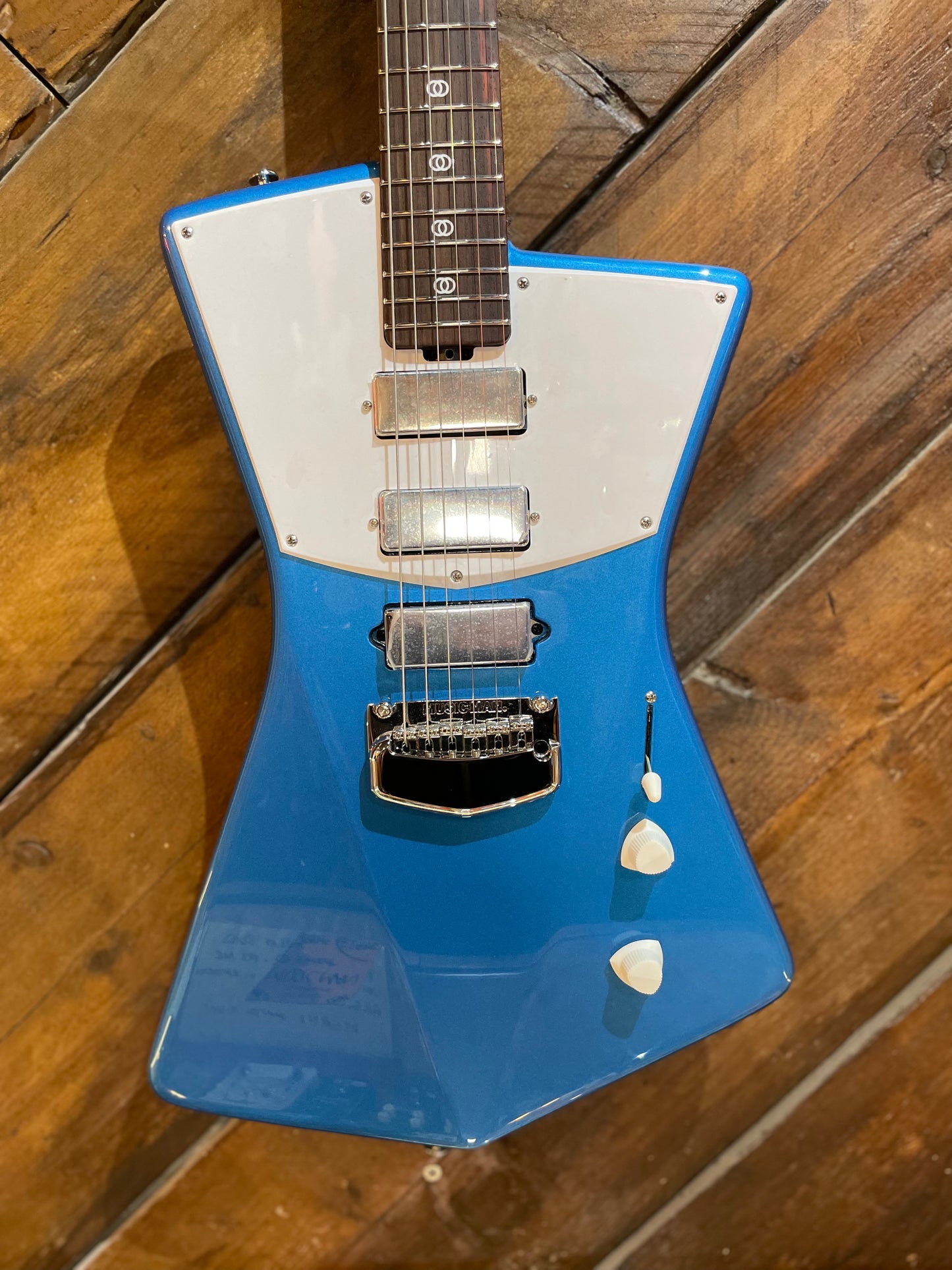 Music Man St. Vincent Signature Electric Guitar, Vincent Blue NEW