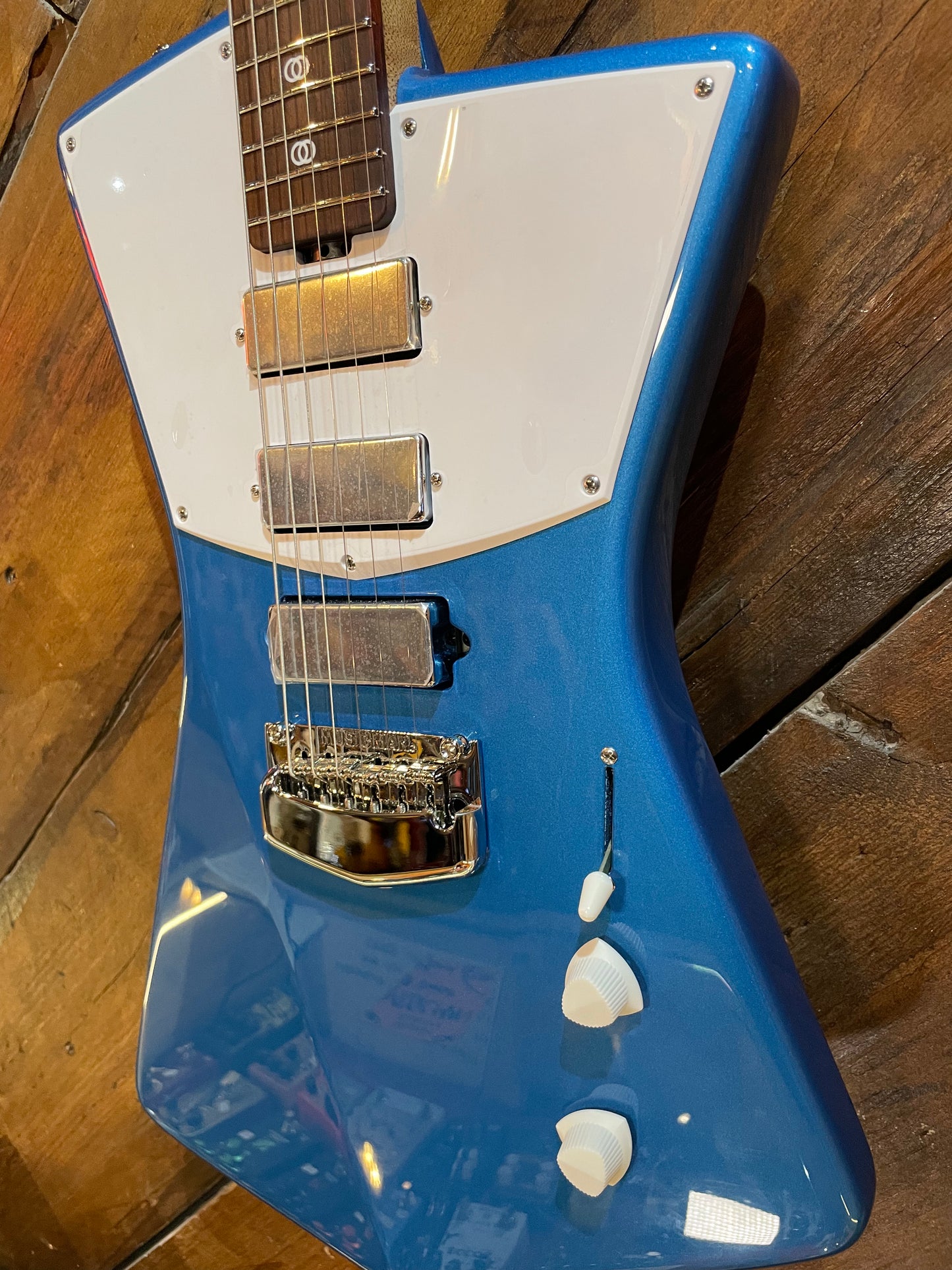 Music Man St. Vincent Signature Electric Guitar, Vincent Blue NEW