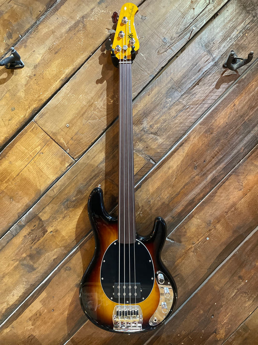 Music Man Pino Palladino Icon Signature Fretless StingRay 4, Vintage Sunburst NEW