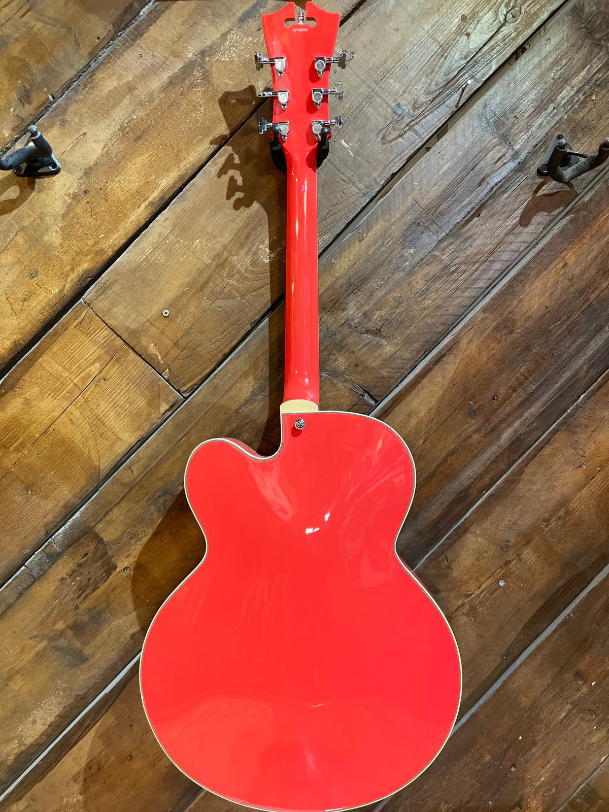 S/H D'Angelico Premier EXL-1 Hollow Body Electric Guitar, Fiesta Red