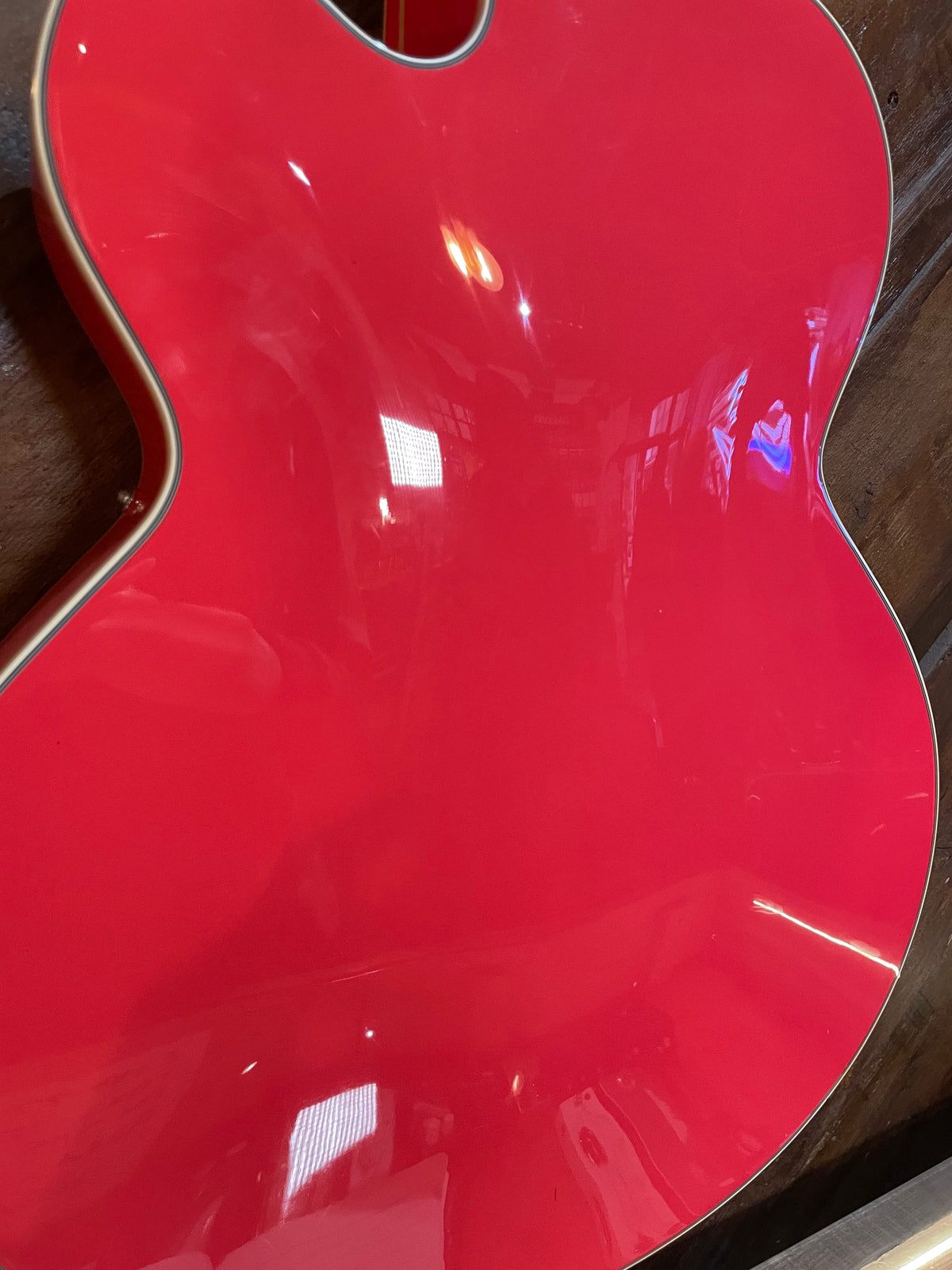 S/H D'Angelico Premier EXL-1 Hollow Body Electric Guitar, Fiesta Red