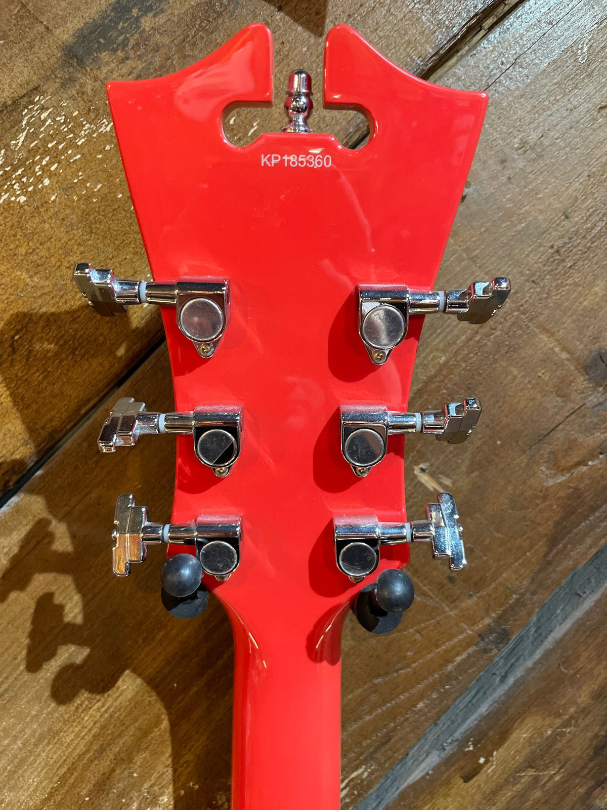 S/H D'Angelico Premier EXL-1 Hollow Body Electric Guitar, Fiesta Red