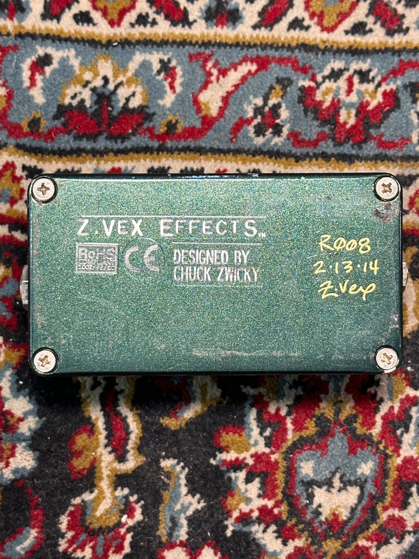 S/H ZVEX Woolly Mammoth, Hand Painted Fuzz Pedal