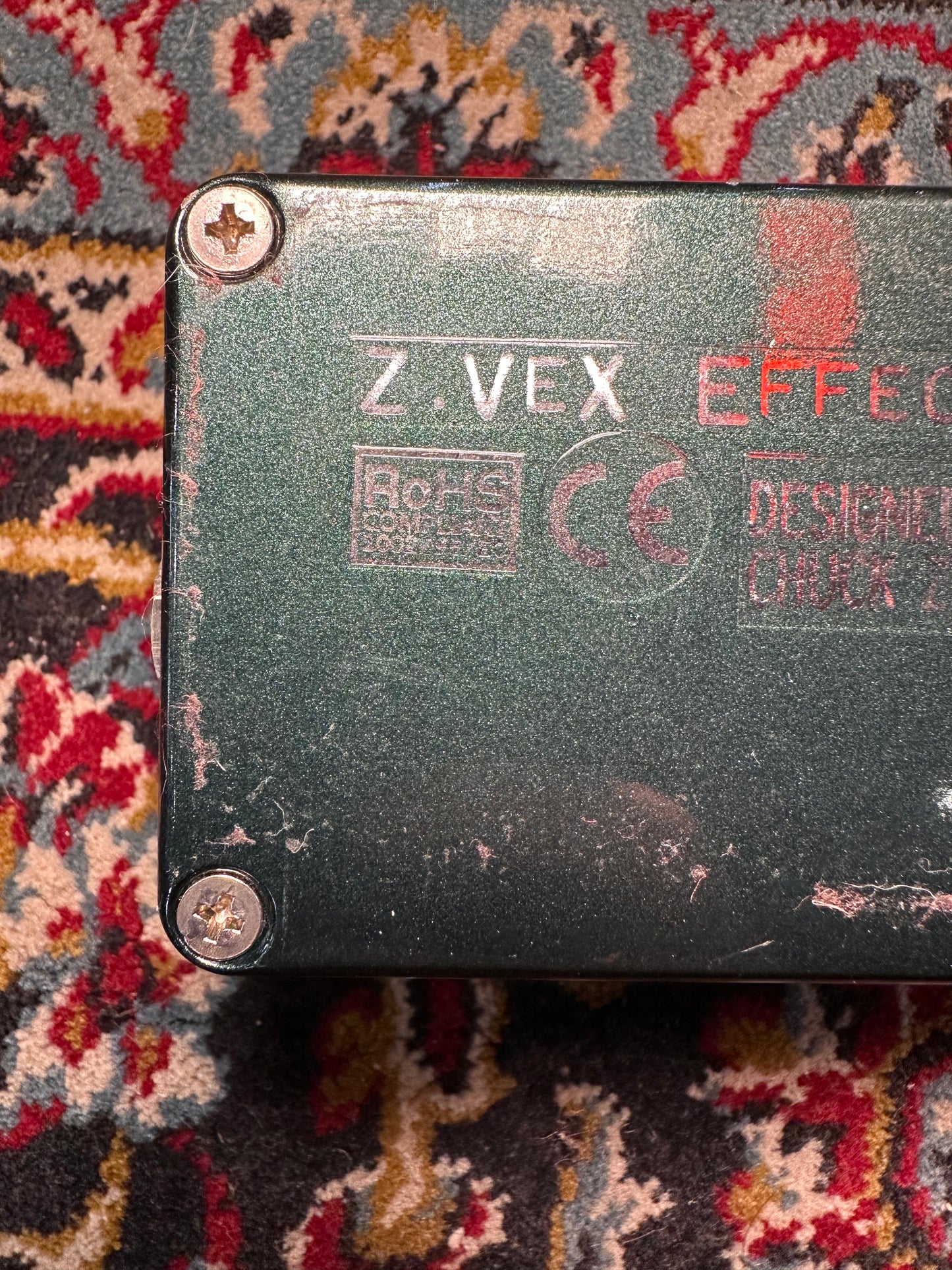 S/H ZVEX Woolly Mammoth, Hand Painted Fuzz Pedal