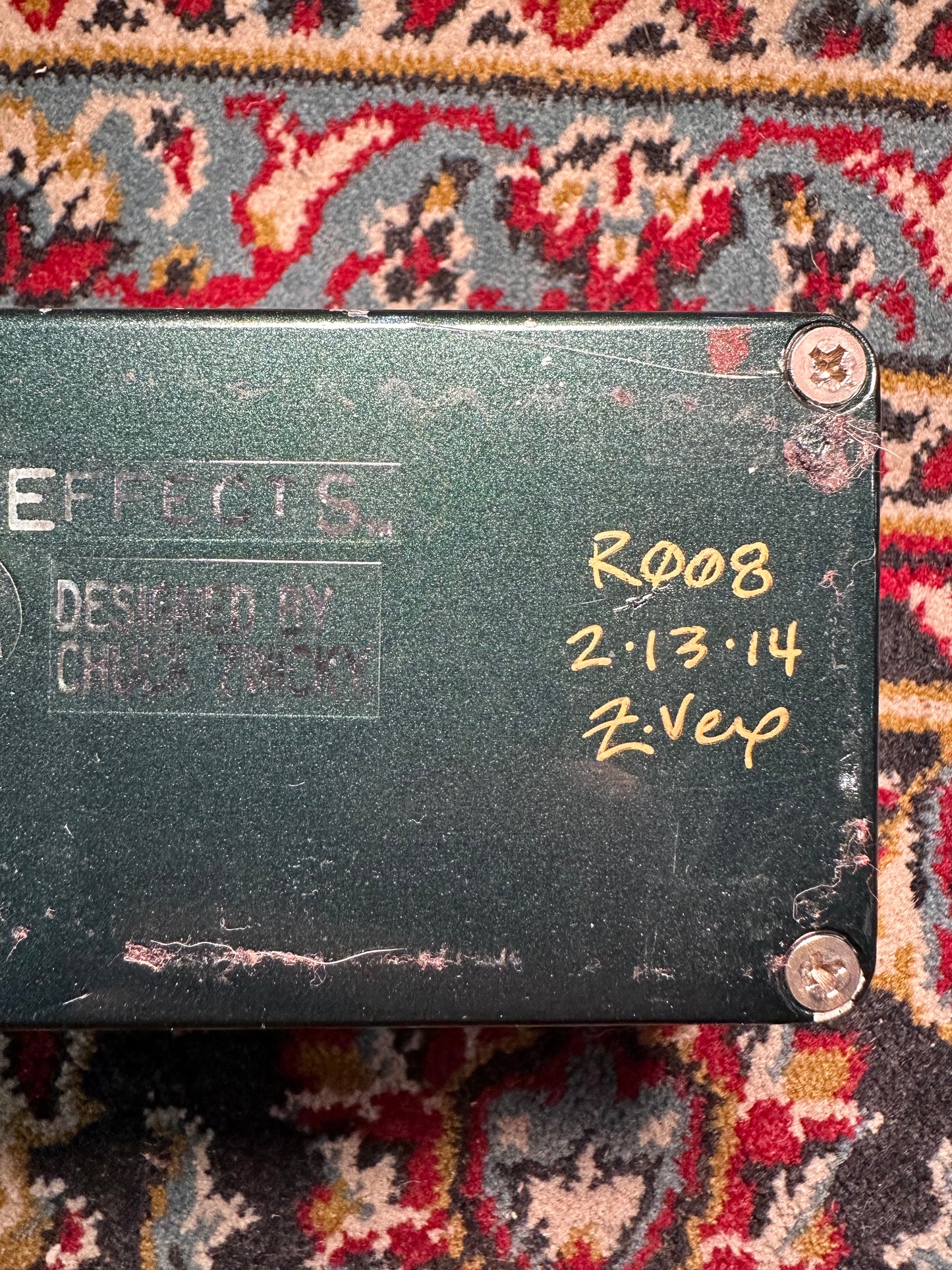 S/H ZVEX Woolly Mammoth, Hand Painted Fuzz Pedal