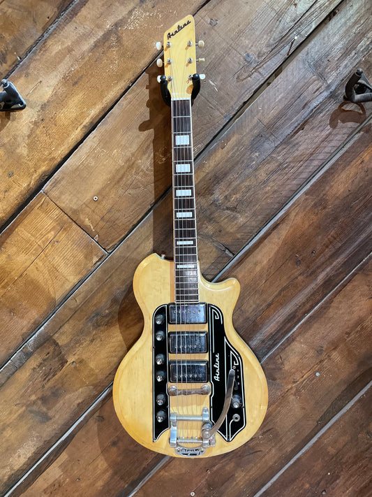 S/H 1959-60 Airline Town + Country Electric Guitar, Natural