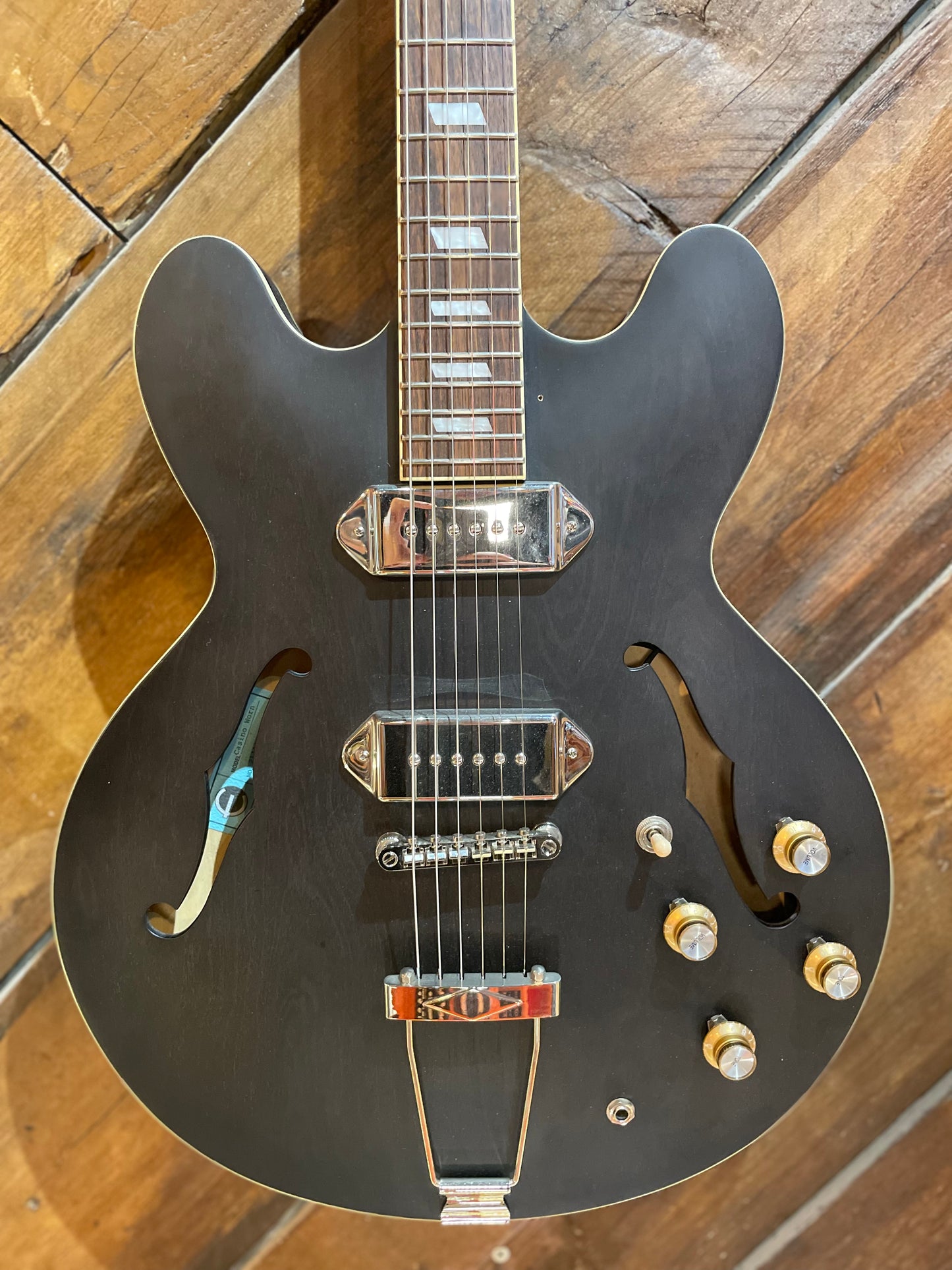 S/H Epiphone Casino Faded Hollow Body Electric Guitar, Matte Black