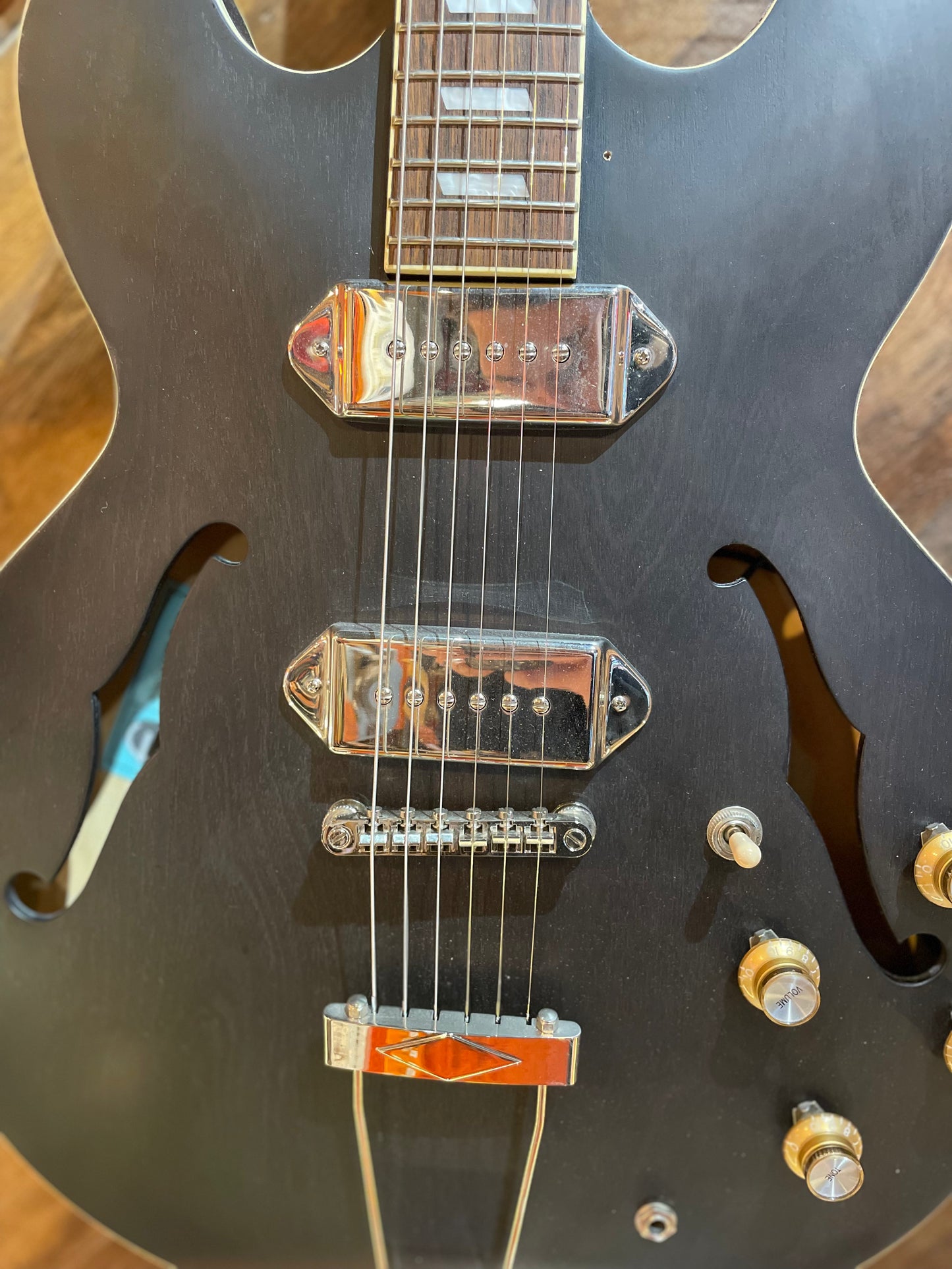 S/H Epiphone Casino Faded Hollow Body Electric Guitar, Matte Black