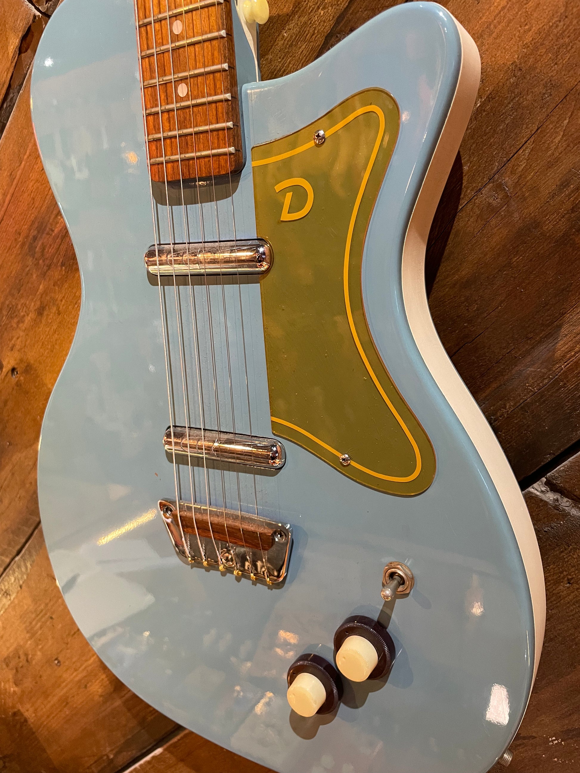 S/H Danelectro U2 ‘56 Electric Guitar, Blue
