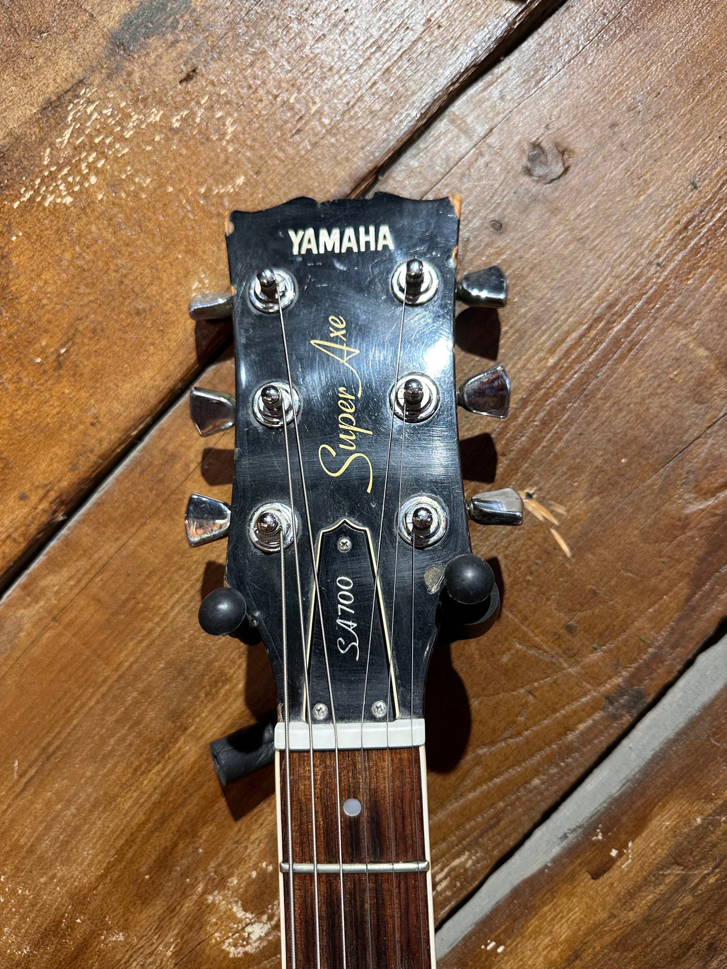 S/H 1979 Yamaha Super Axe SA700 Semi-Hollow Electric Guitar, Persimmon Red