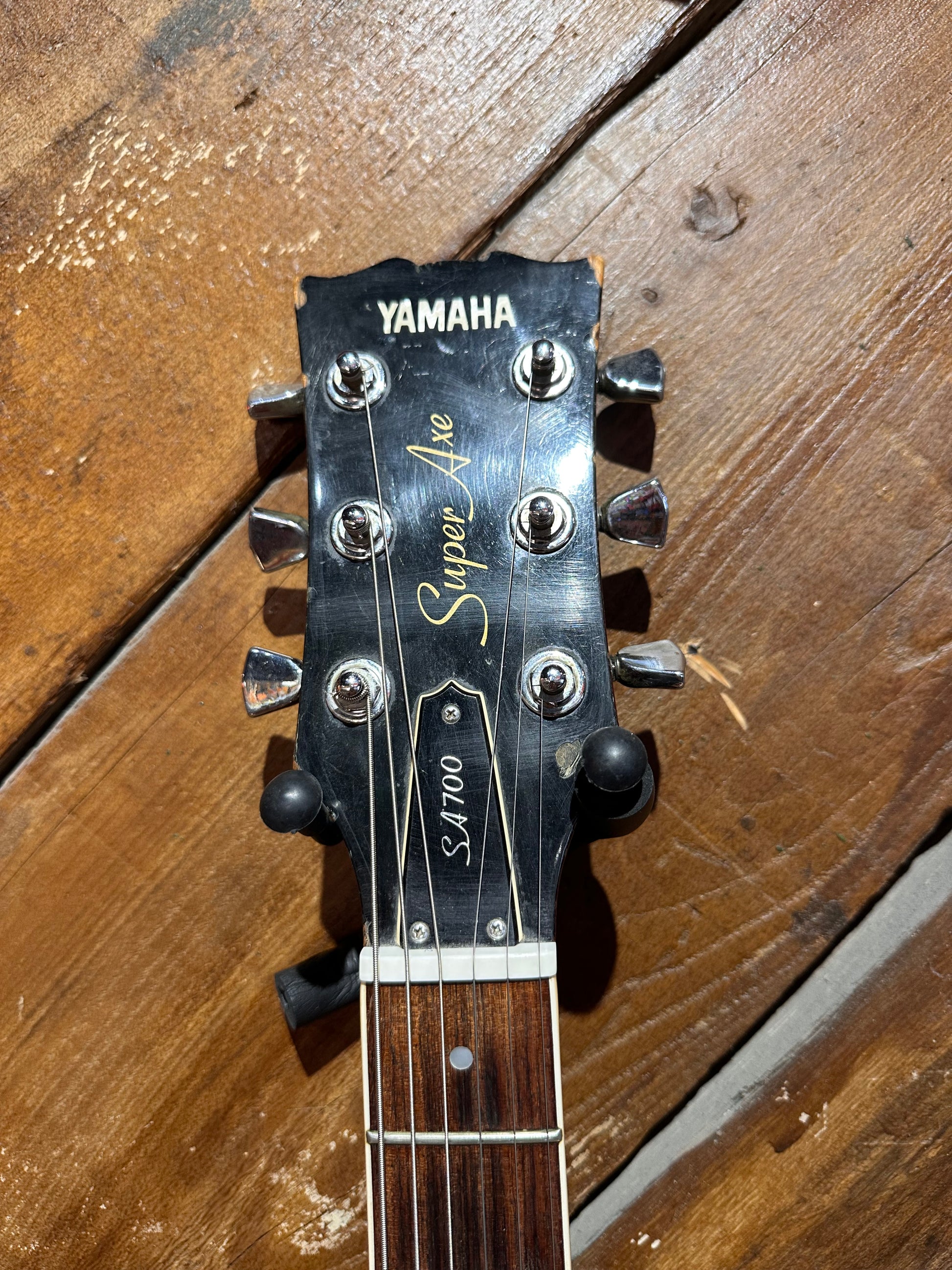 S/H 1979 Yamaha Super Axe SA700 Semi-Hollow Electric Guitar, Persimmon Red