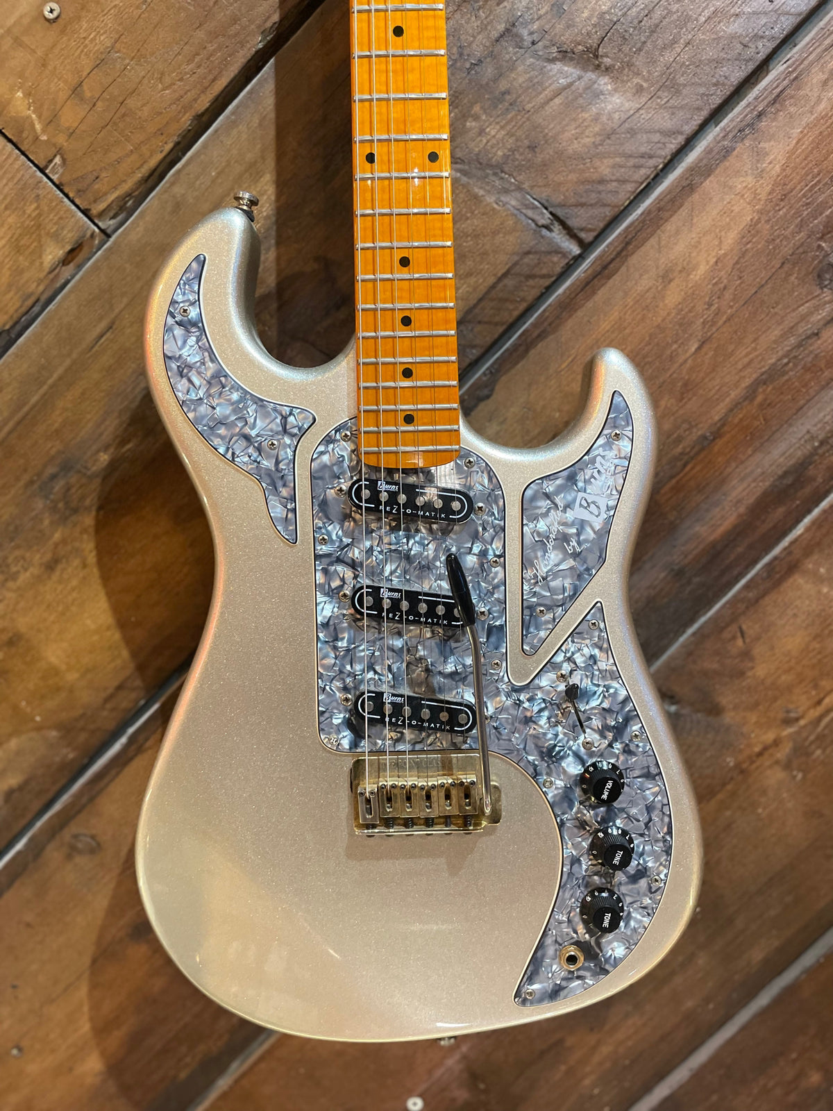 S/H Burns Marquee Electric Guitar, Silver