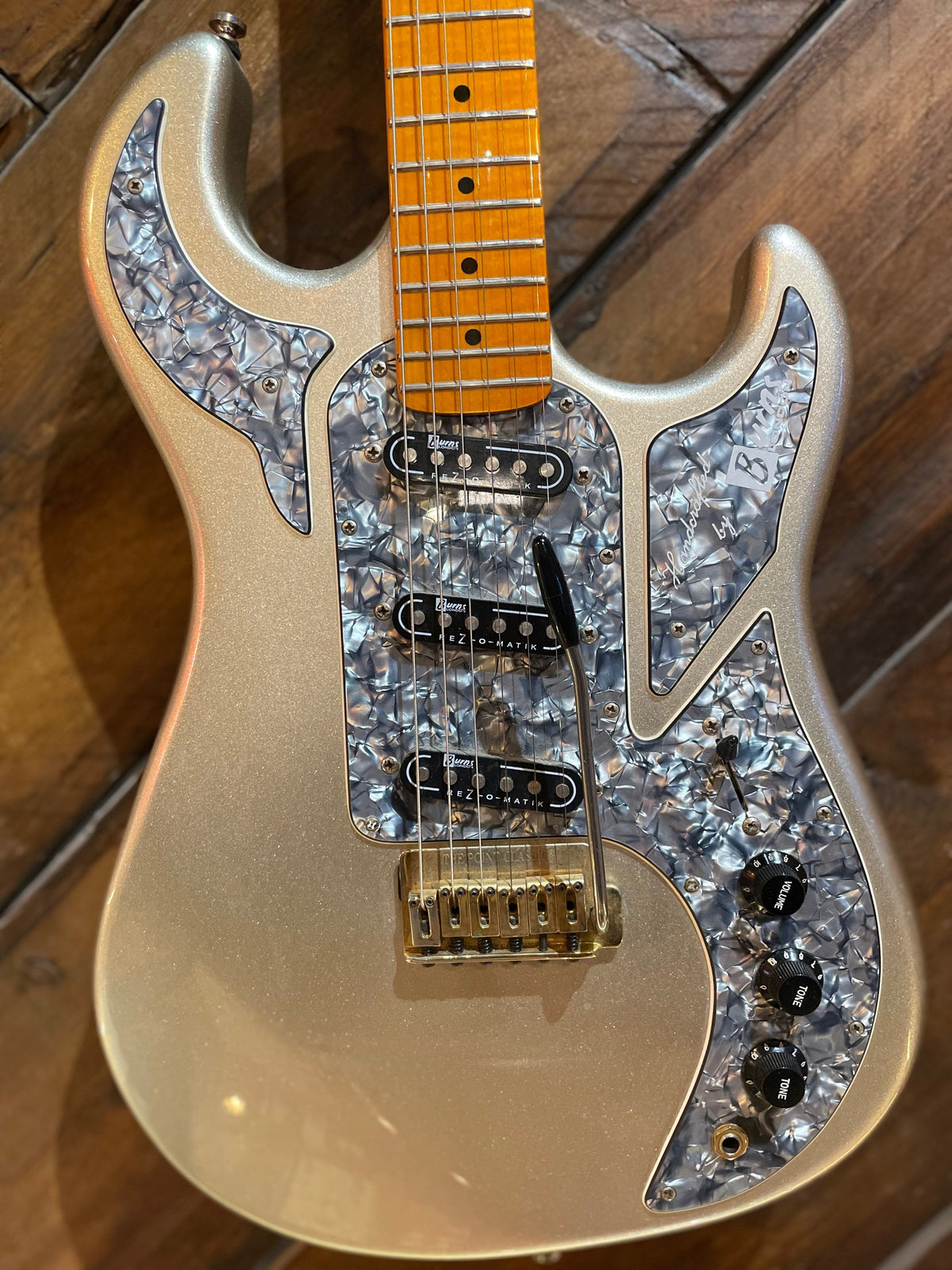 S/H Burns Marquee Electric Guitar, Silver