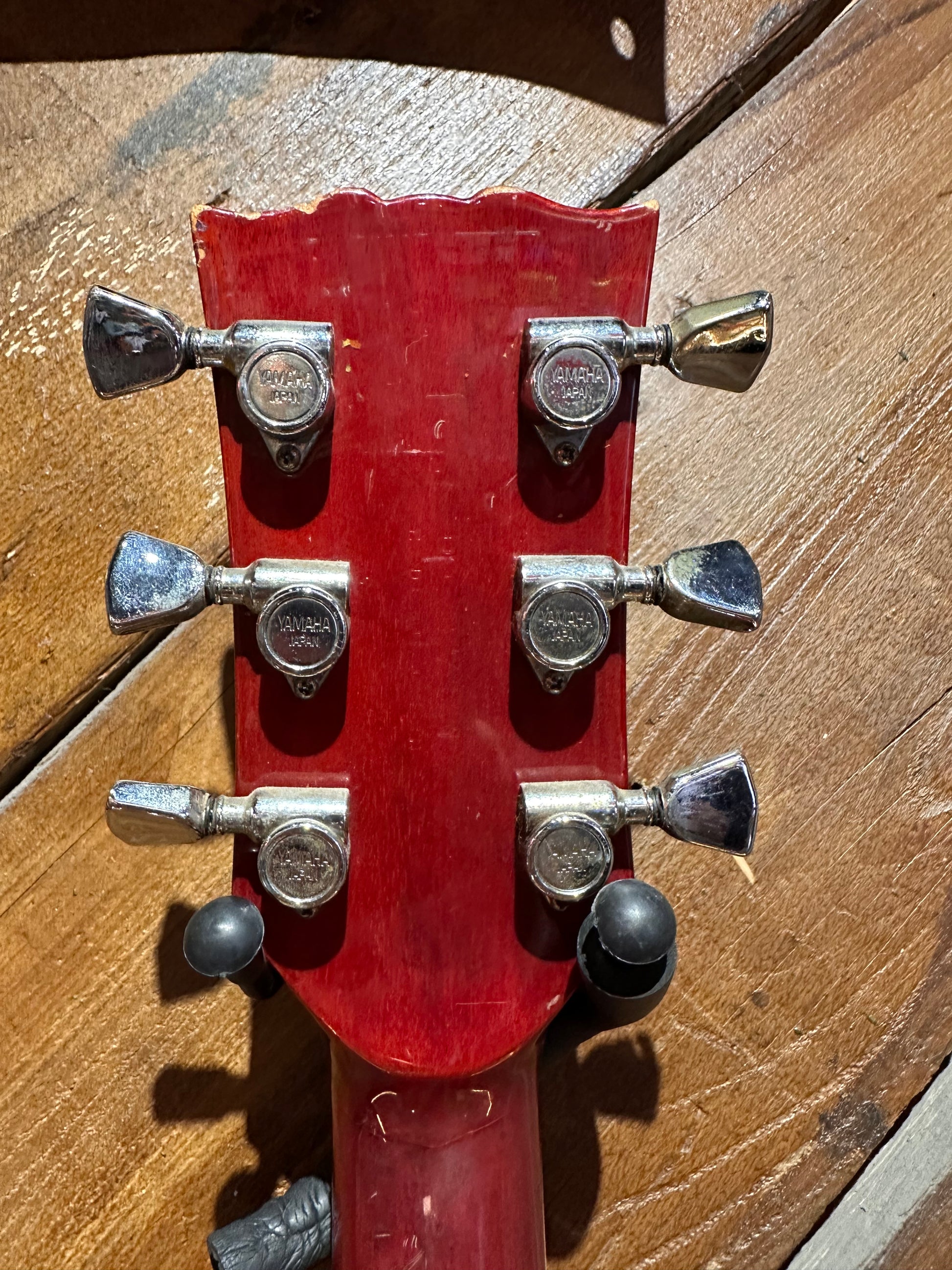 S/H 1979 Yamaha Super Axe SA700 Semi-Hollow Electric Guitar, Persimmon Red