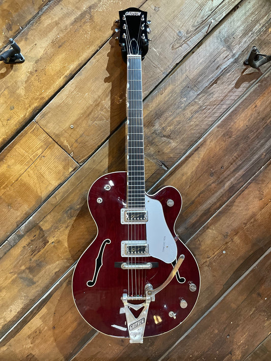 S/H 2003 Gretsch Tennessee Rose Hollow Body Electric Guitar, Deep Cherry Stain