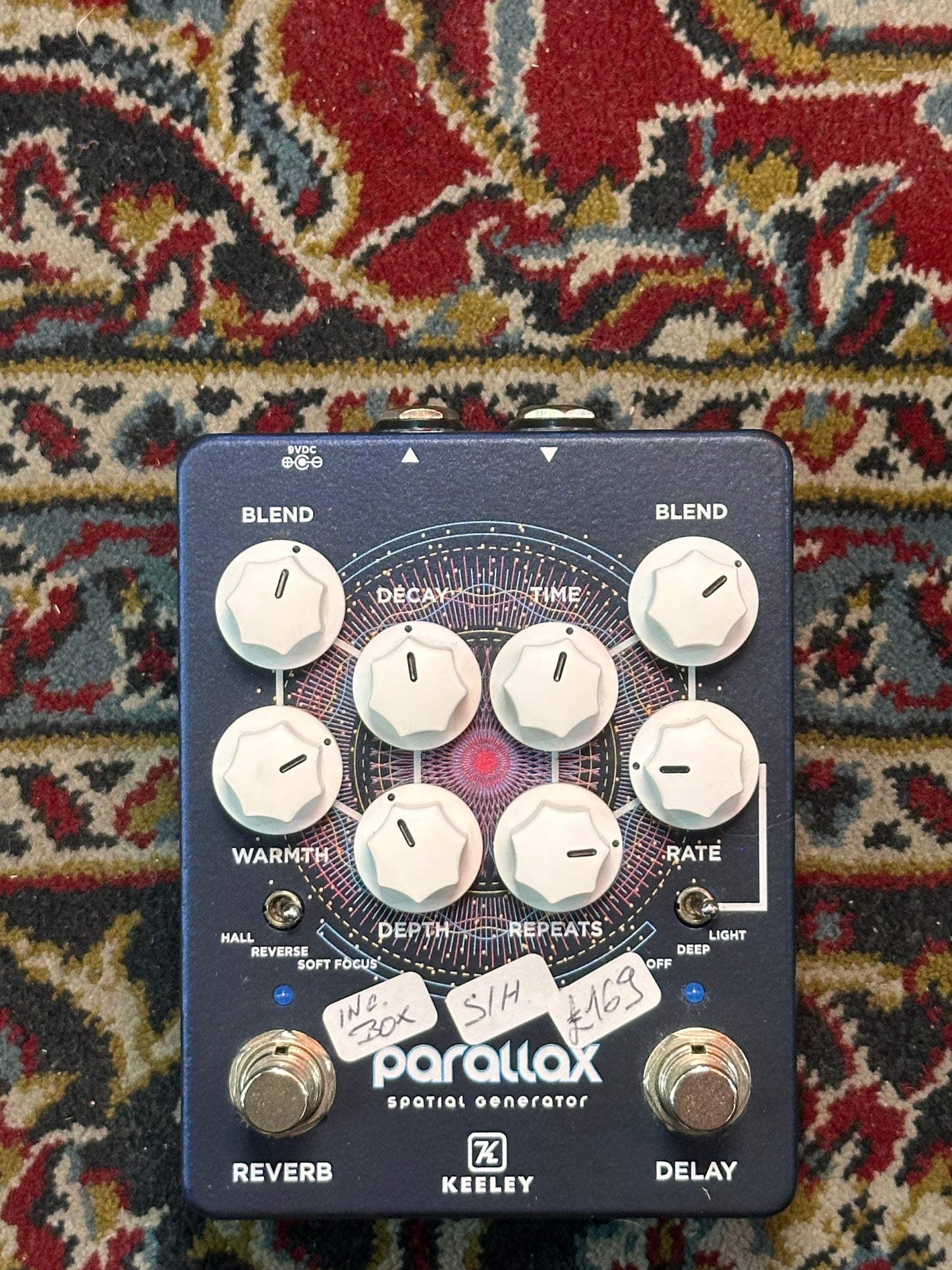 S/H Keeley Parallax Spacial Generator, Reverb/Delay Pedal