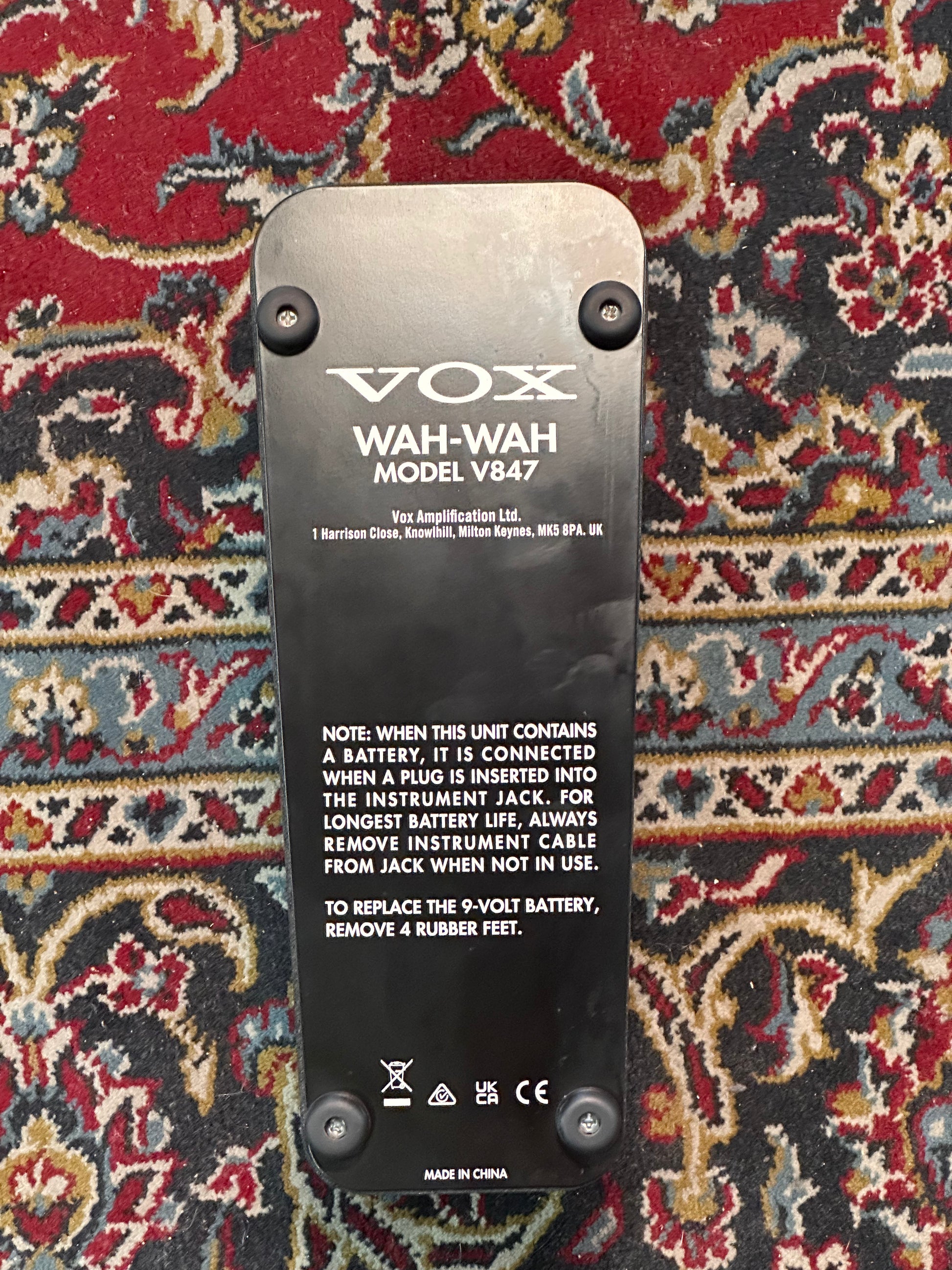 S/H Vox V847 Chrome Top Wah