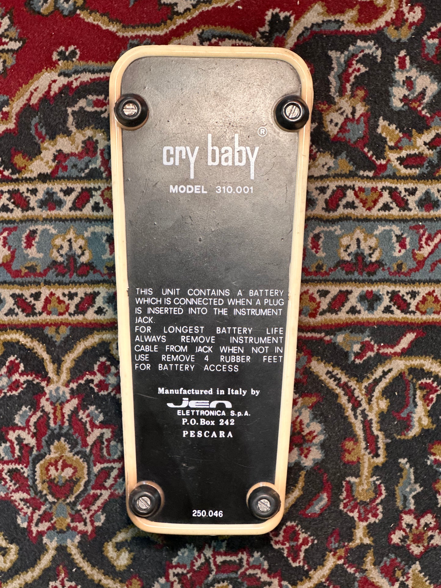 S/H Vintage '60s Dunlop Bass Cry Baby Wah