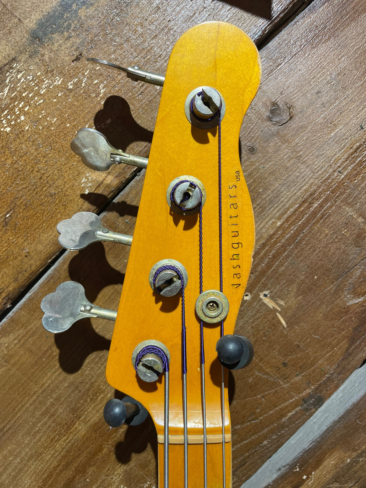 S/H 2009 Nash Guitars PB55 Electric Bass Guitar, Aged Two Tone Sunburst