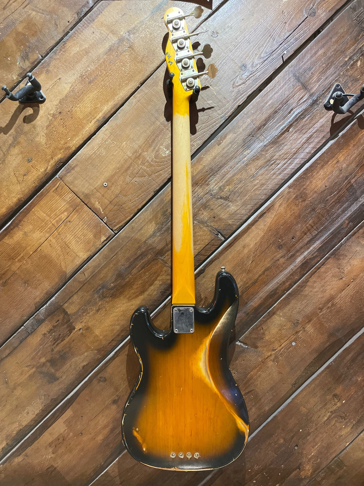 S/H 2009 Nash Guitars PB55 Electric Bass Guitar, Aged Two Tone Sunburst