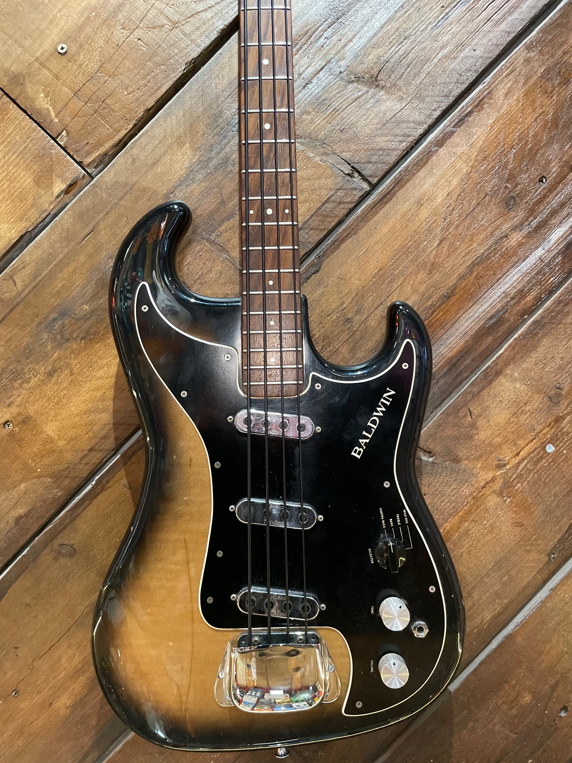 S/H 1966 Baldwin 'Burns' Jazz Bass, Sunburst