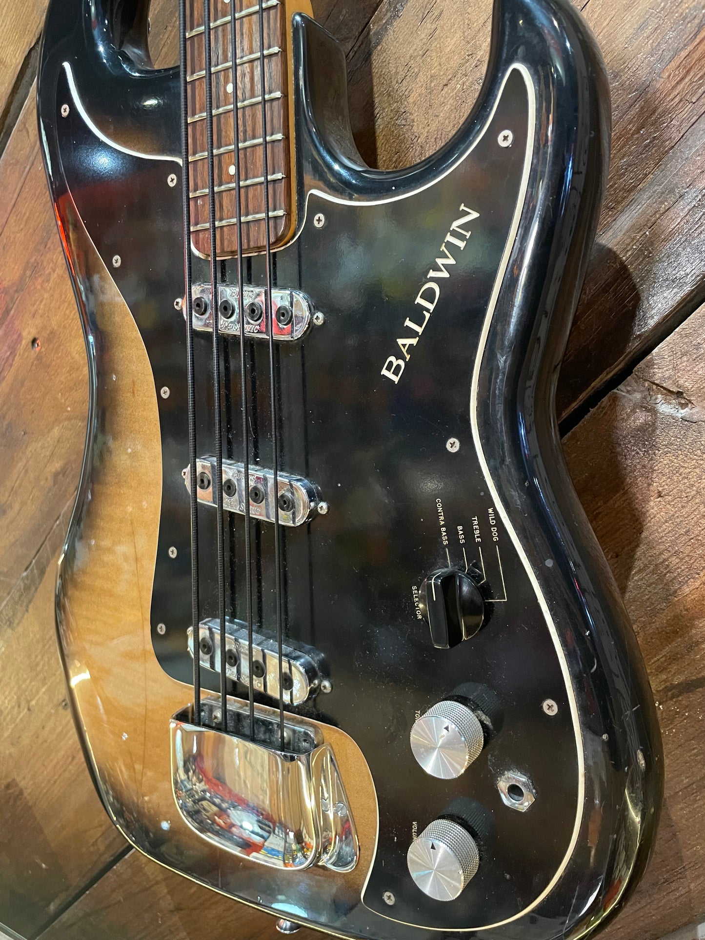 S/H 1966 Baldwin 'Burns' Jazz Bass, Sunburst