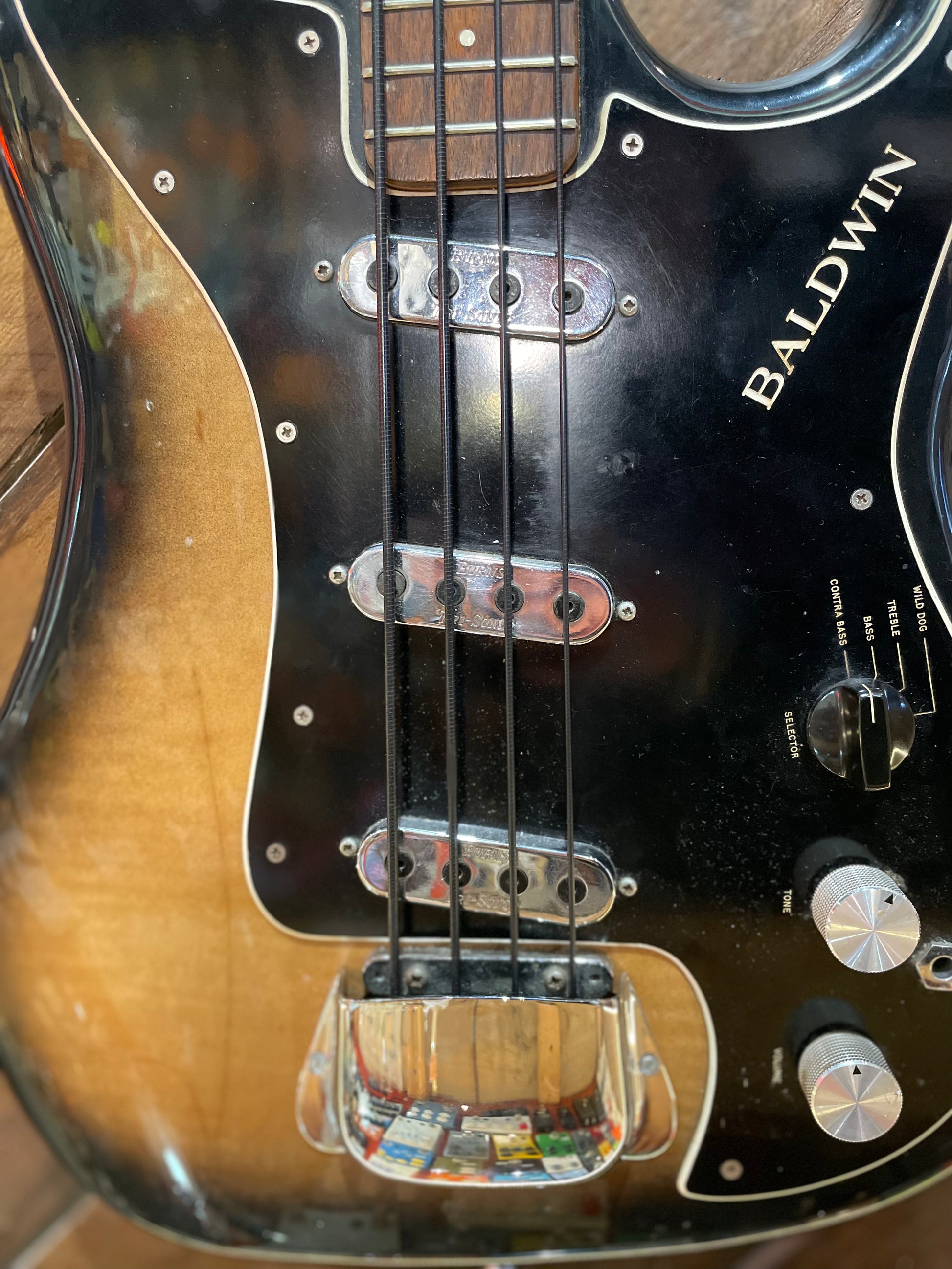 S/H 1966 Baldwin 'Burns' Jazz Bass, Sunburst