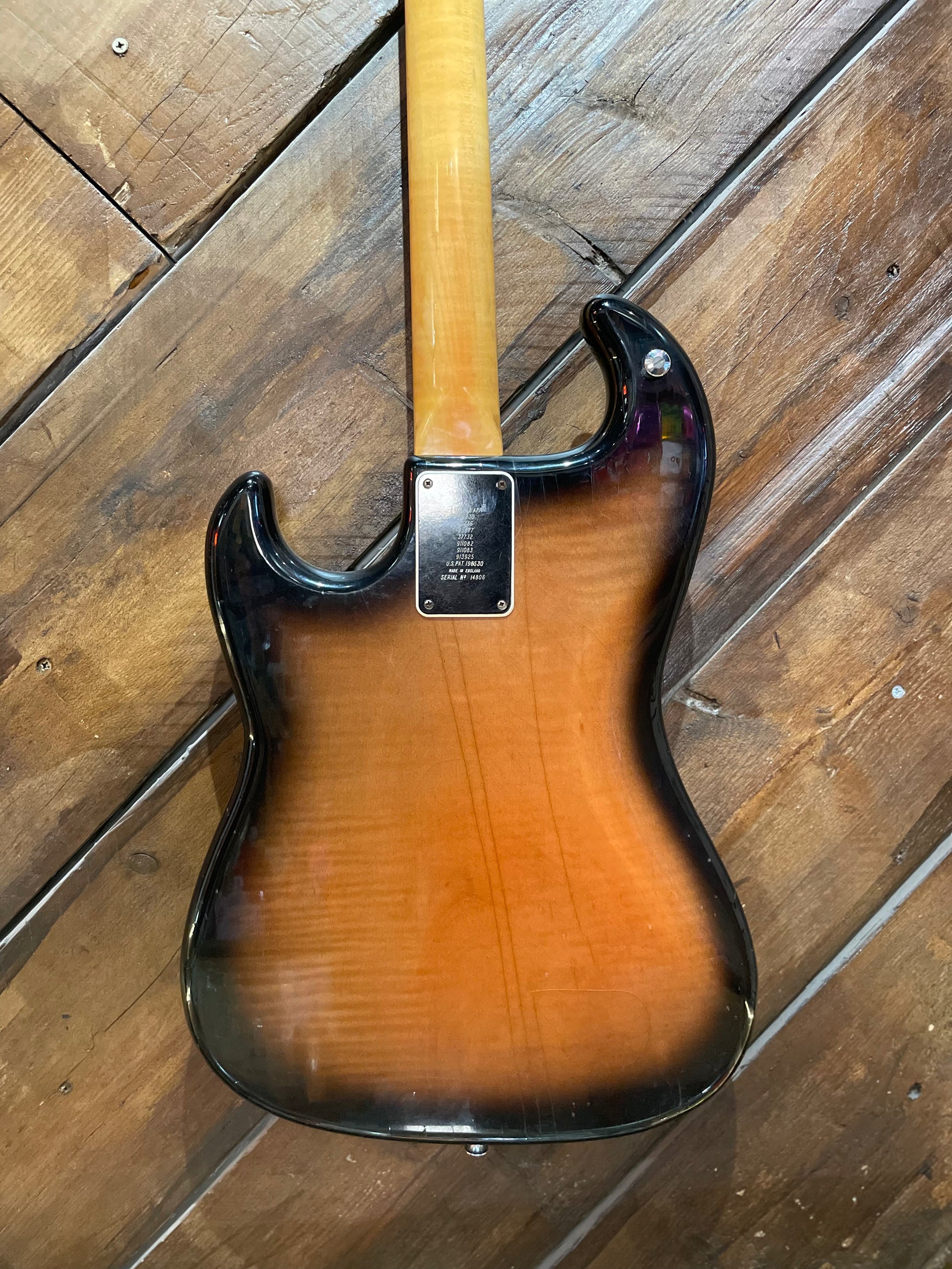 S/H 1966 Baldwin 'Burns' Jazz Bass, Sunburst