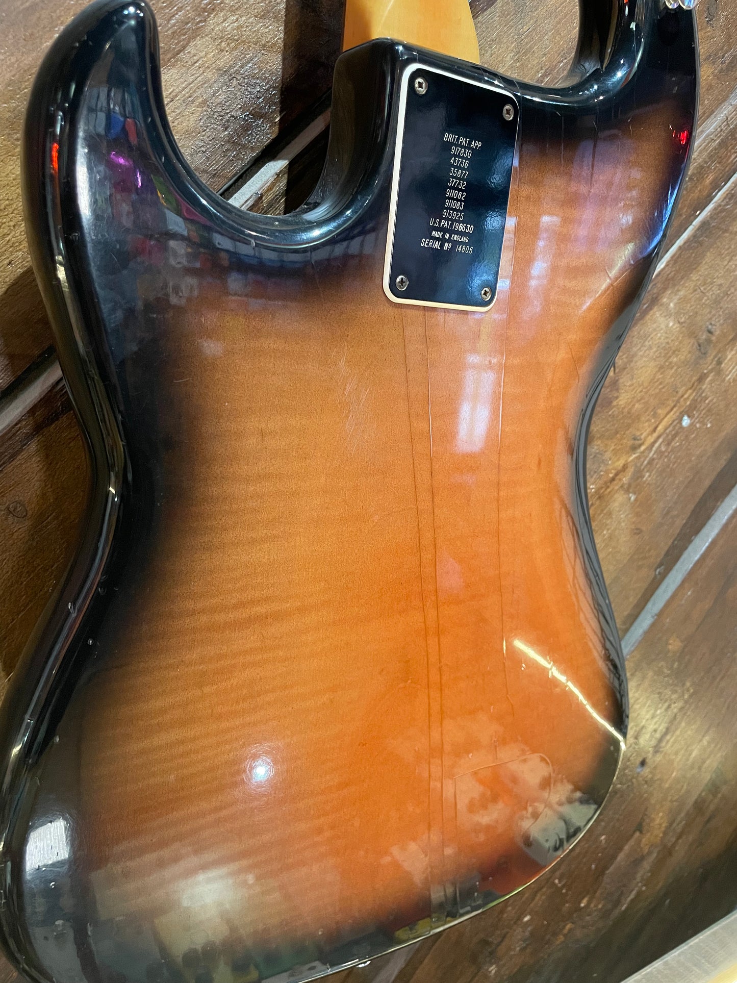 S/H 1966 Baldwin 'Burns' Jazz Bass, Sunburst