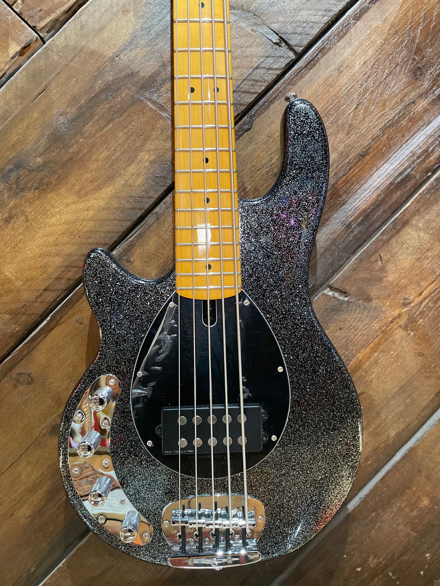 S/H Sire Marcus Miller Z3 Electric Bass Left Handed, Sparkle Black