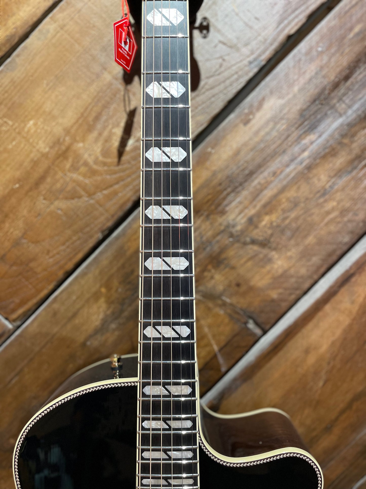 Godin Connaisseur MJ Electro Acoustic Guitar, Black NEW