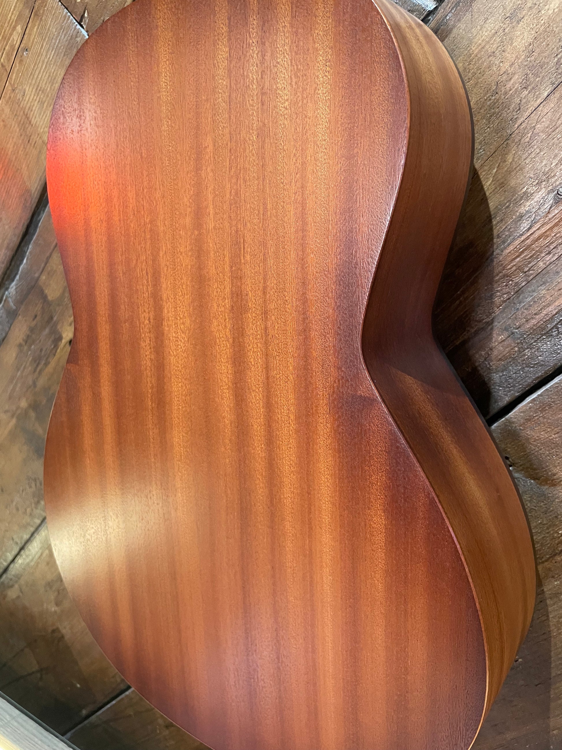 Godin Mahogany Folk 12 String Acoustic Guitar, Rustic Burst A/E NEW