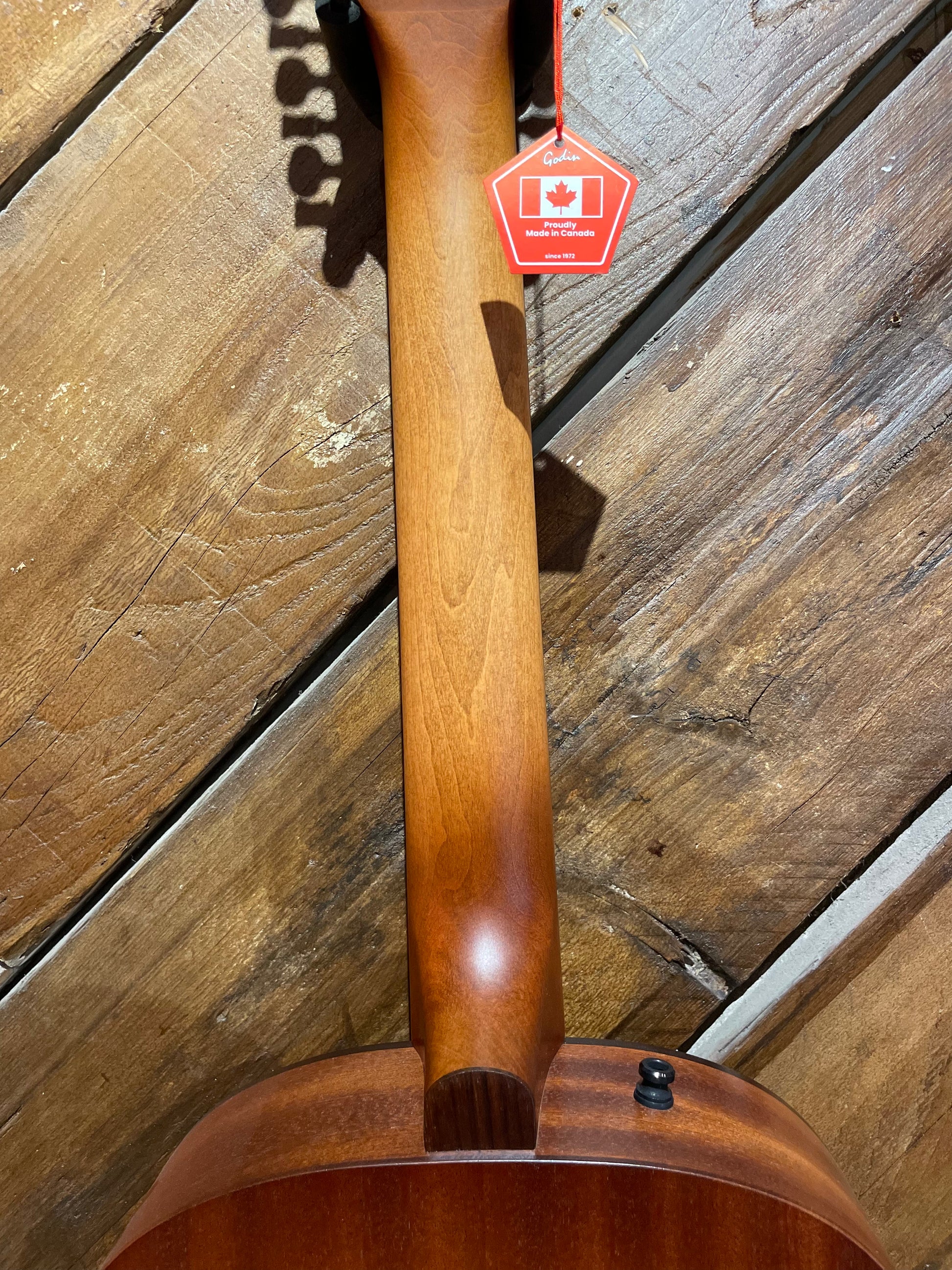 Godin Mahogany Folk 12 String Acoustic Guitar, Rustic Burst A/E NEW