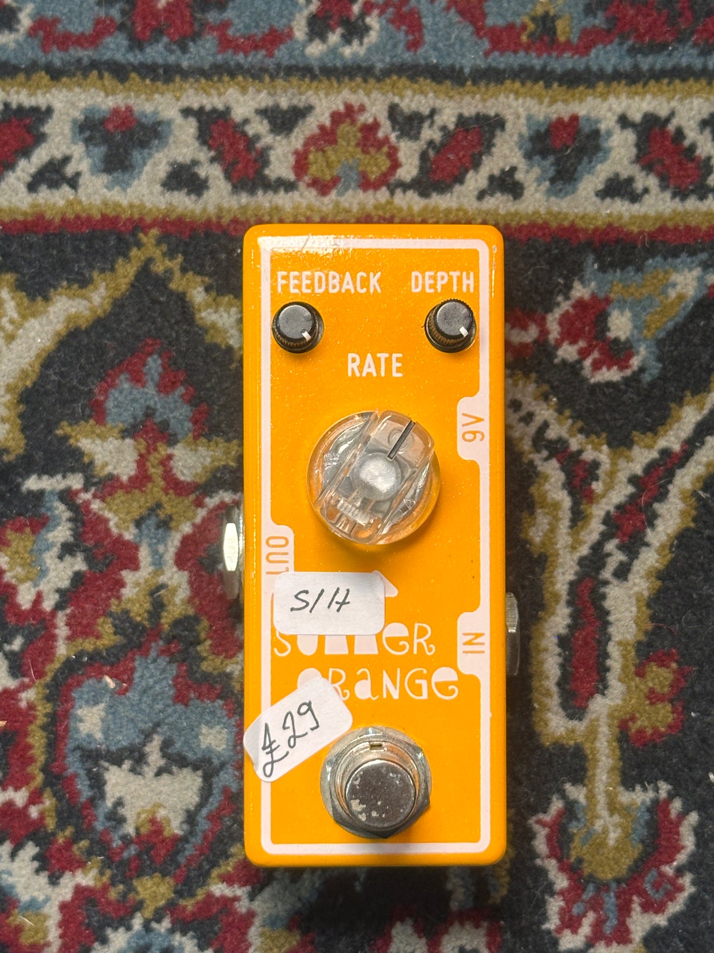 S/H Tone City Summer Orange Phaser Pedal