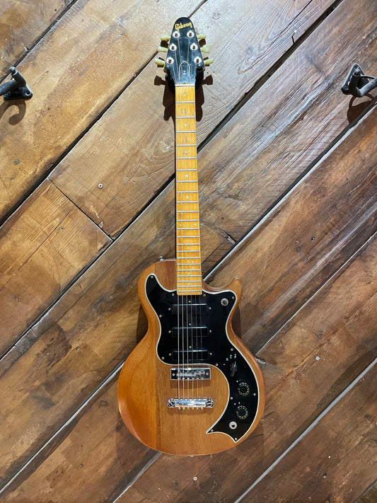 S/H 1979 Gibson S-1 Electric Guitar, Natural Mahogany