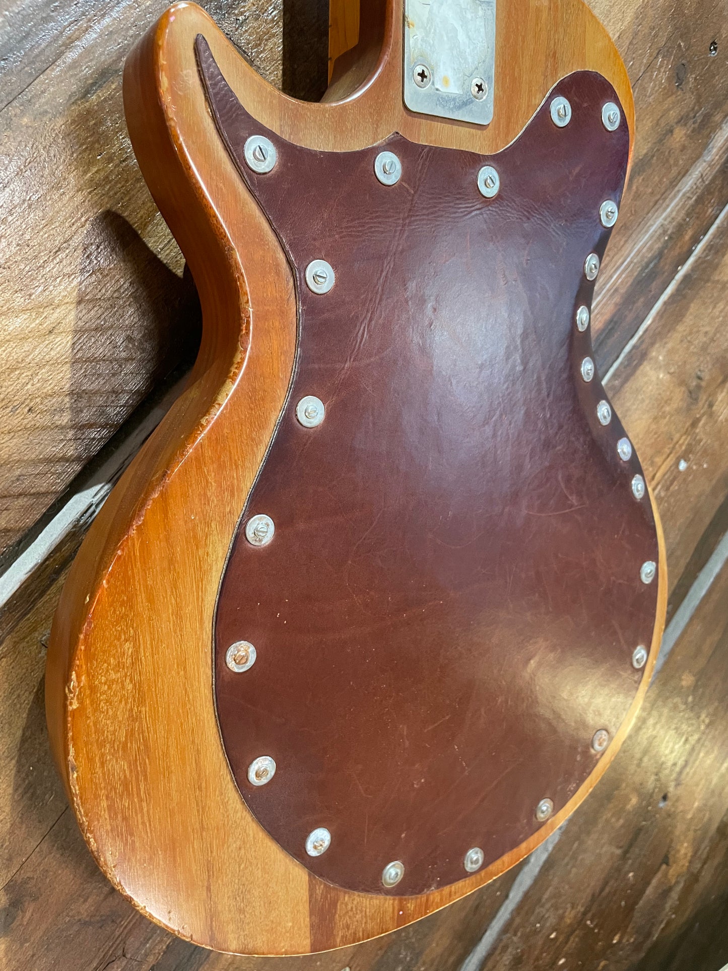 S/H 1979 Gibson S-1 Electric Guitar, Natural Mahogany