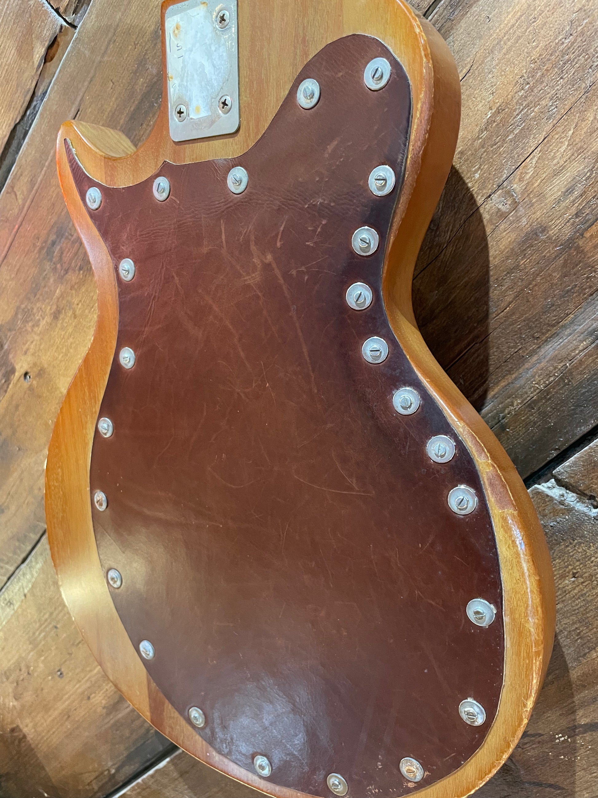 S/H 1979 Gibson S-1 Electric Guitar, Natural Mahogany