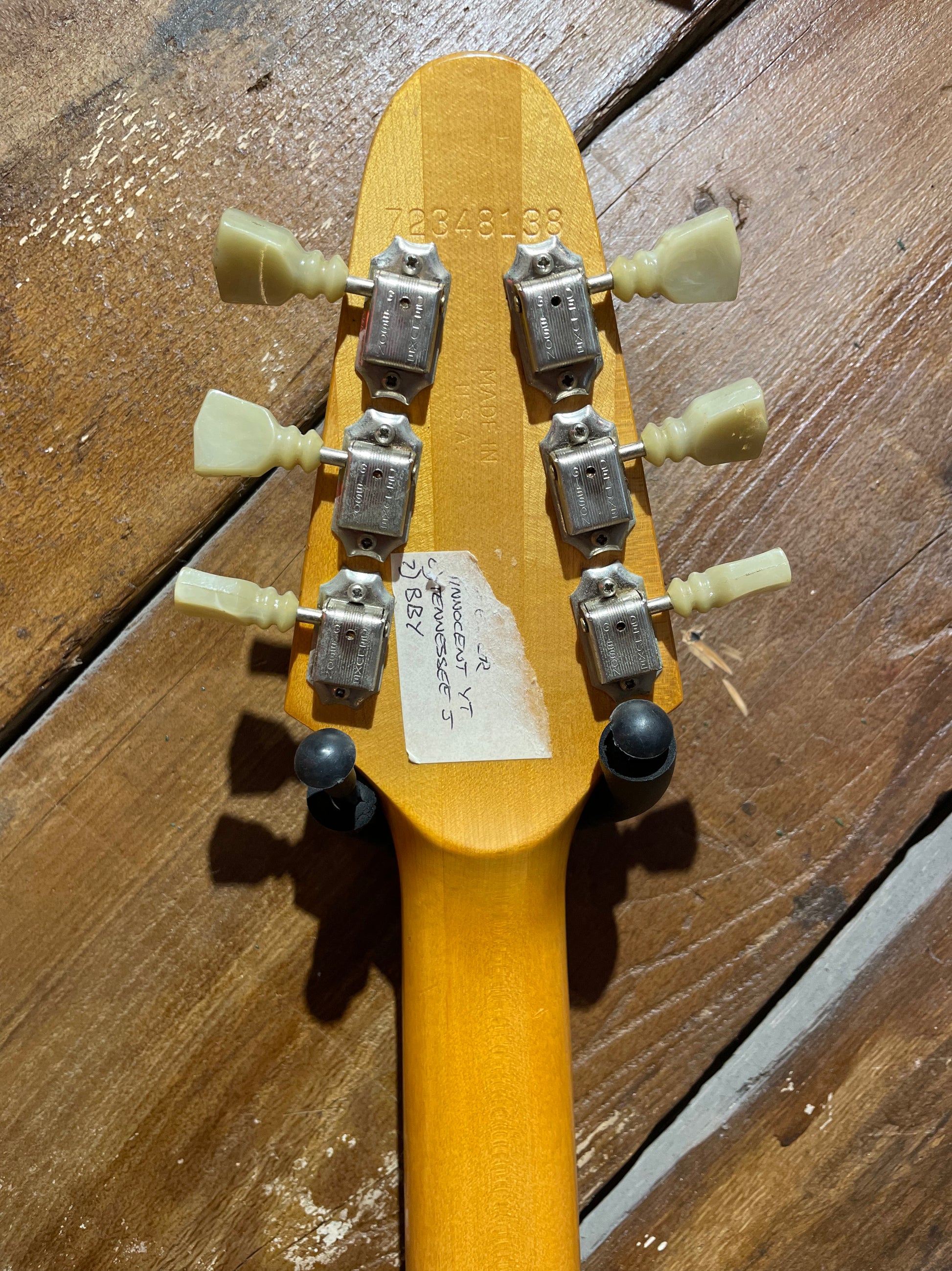 S/H 1979 Gibson S-1 Electric Guitar, Natural Mahogany