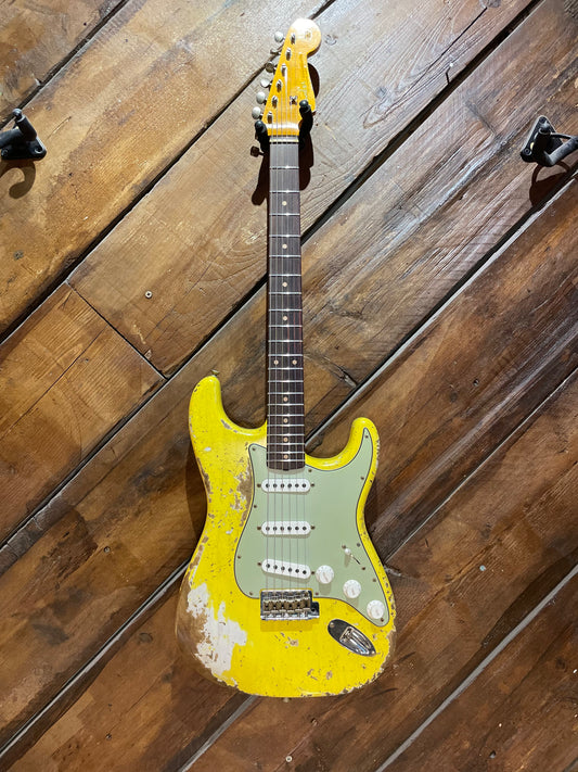 Fender Custom Shop 1961 Stratocaster Super Heavy Relic 'AAA' Rosewood Fretboard, Aged Grafiti Yellow NEW