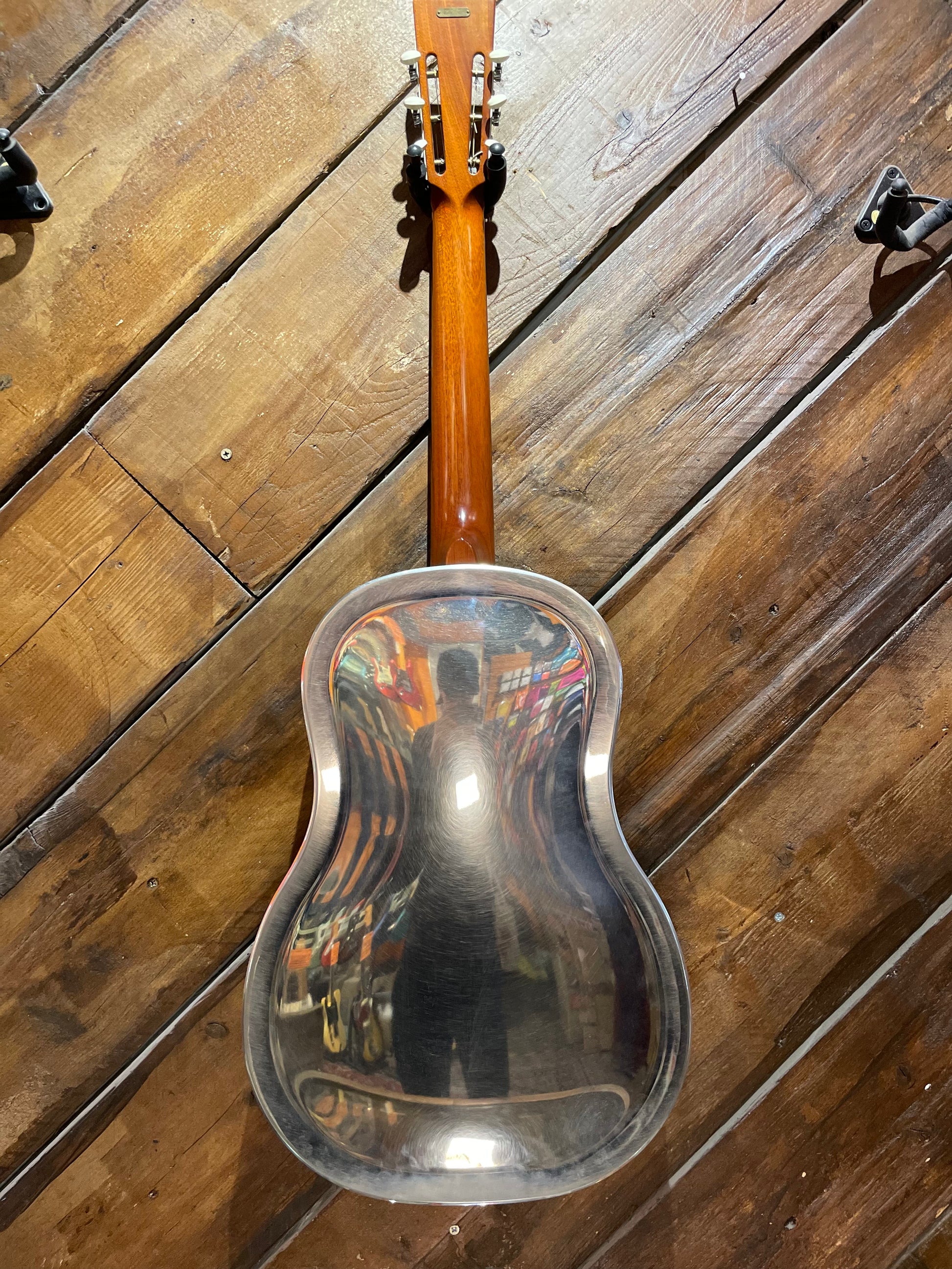 S/H National Resophonic NRP Steel 12 Fret Single Cone Resonator w/ National Slimline Pickup