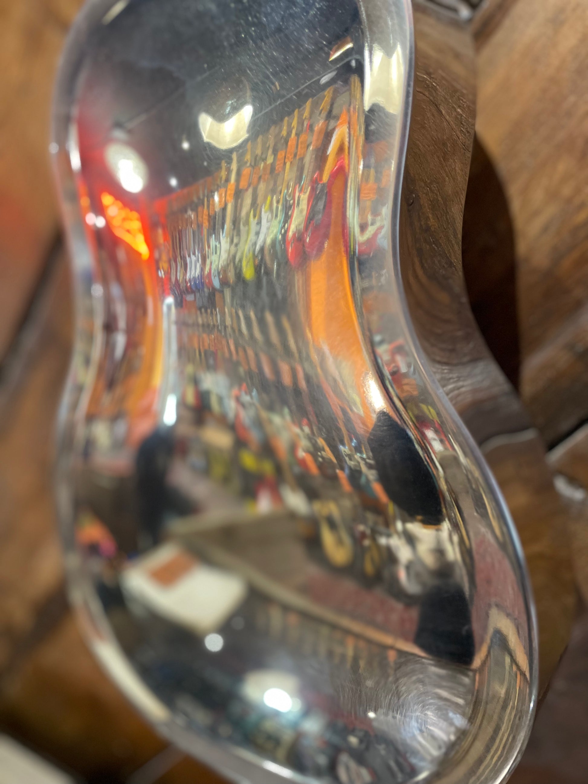 S/H National Resophonic NRP Steel 12 Fret Single Cone Resonator w/ National Slimline Pickup